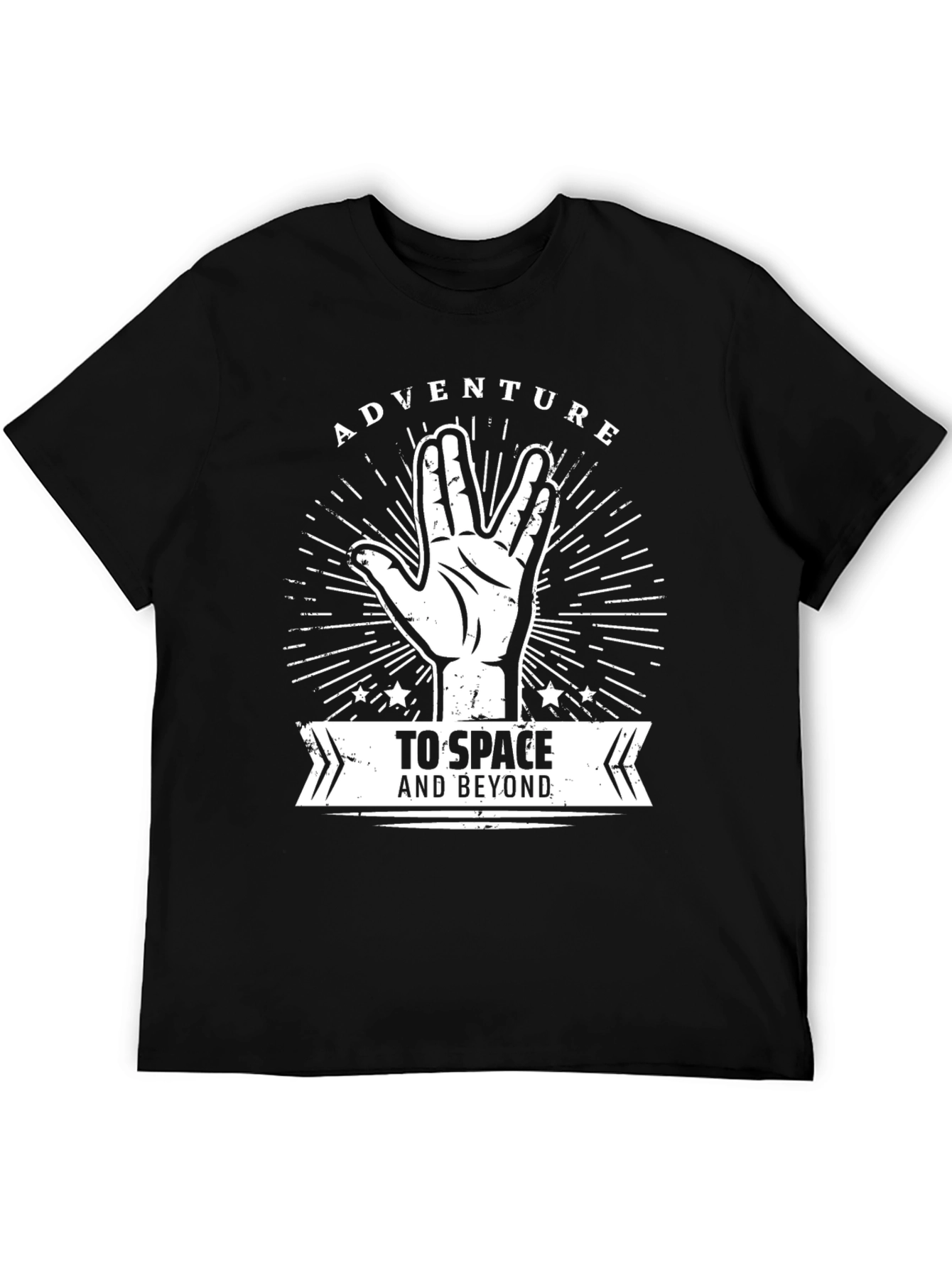 Black Adventure to Space and Beyond Black T-Shirt view 5