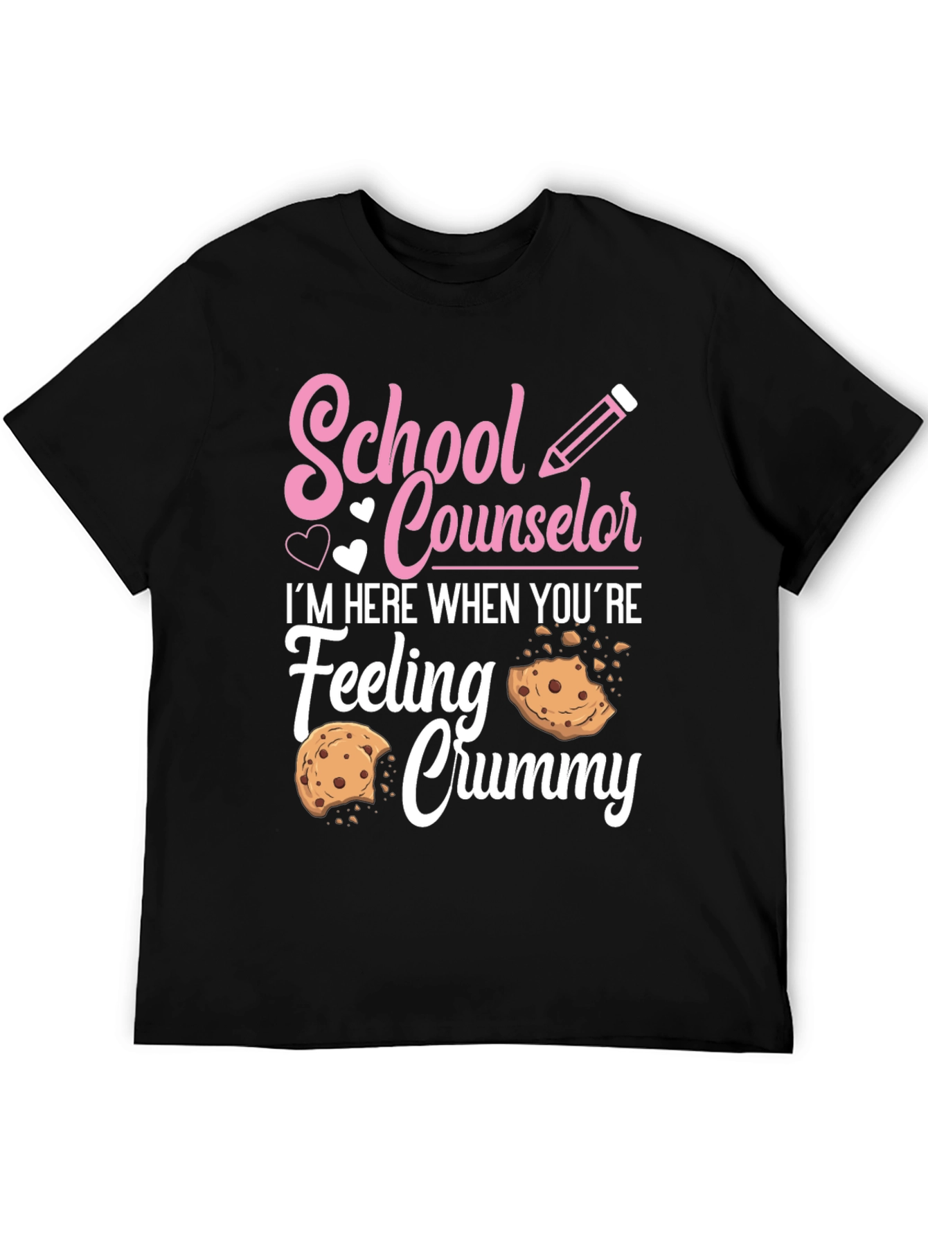 Black School Counselor Crummy Cookie T-Shirt view 5