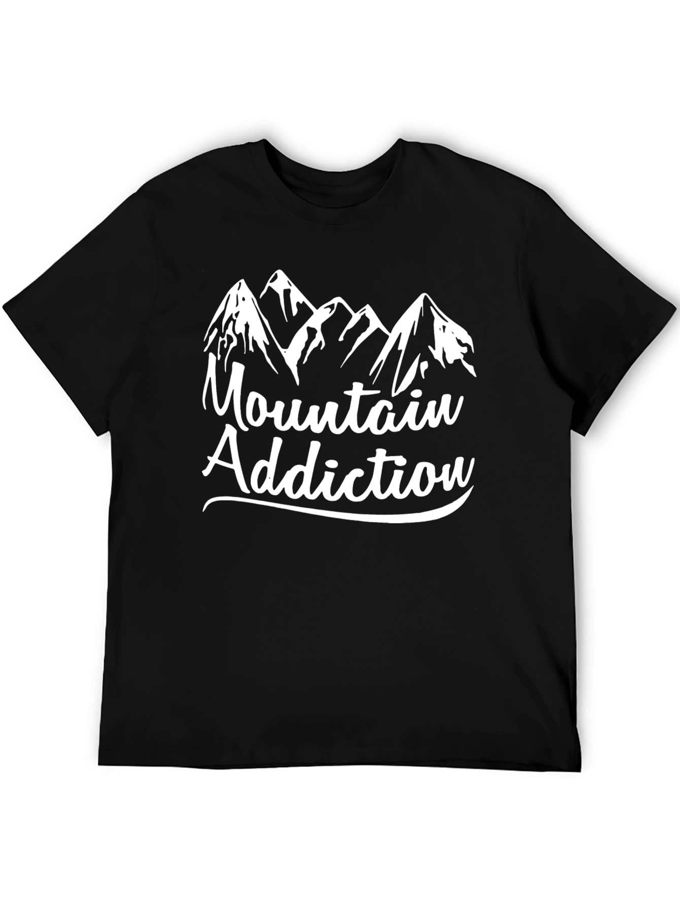 Black Mountain Addiction T-Shirt - Graphic Tee for Outdoor Lovers view 5