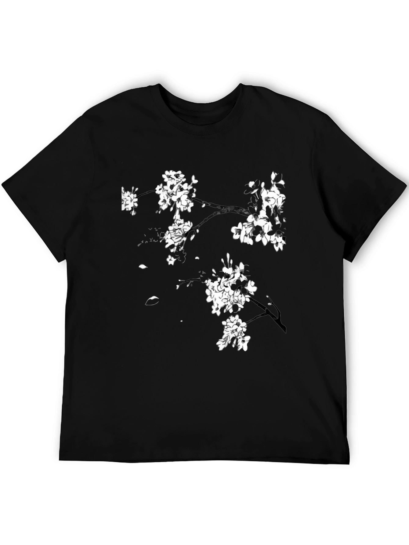 Black Blossom Branch Black Tee view 5