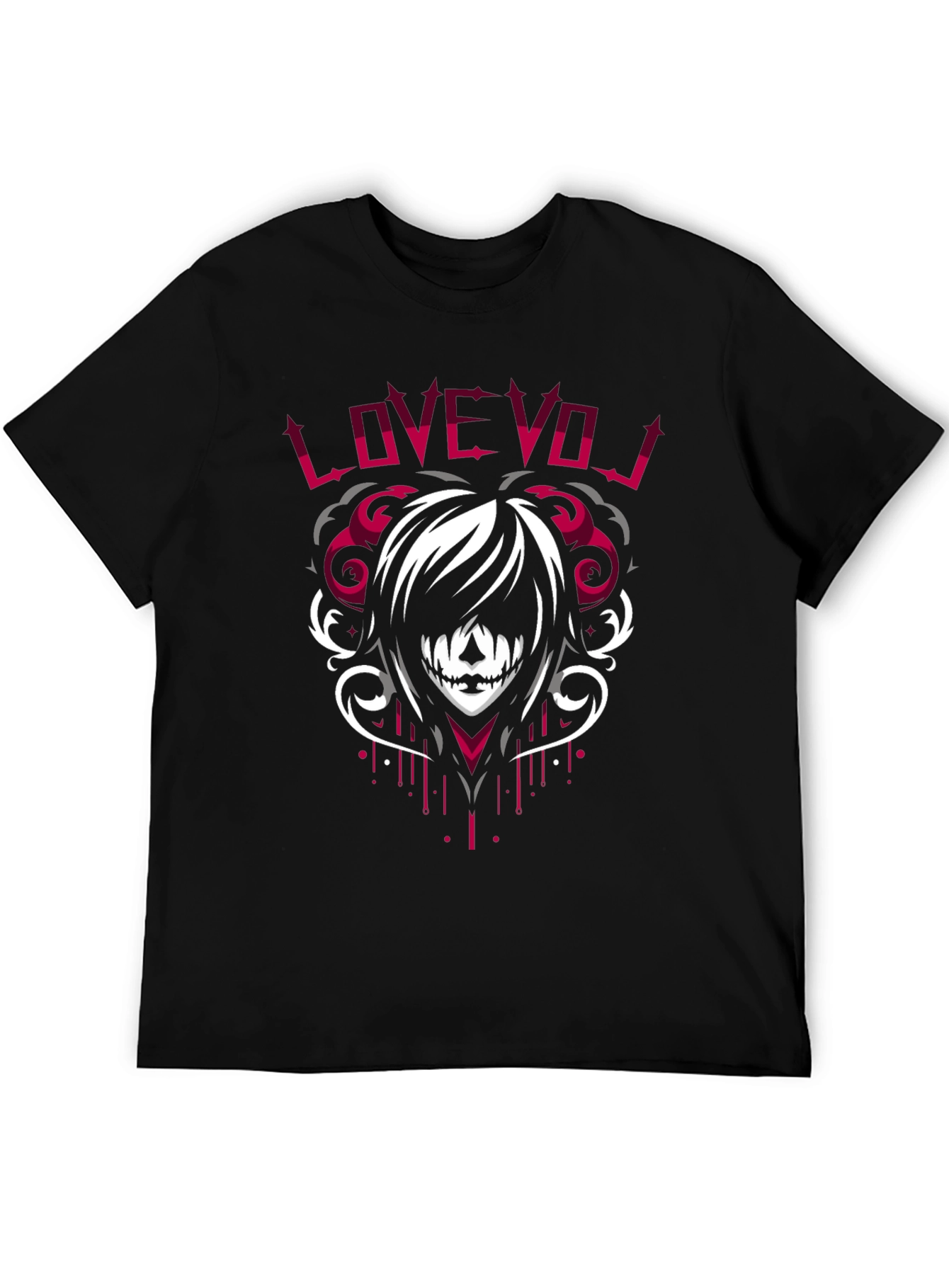 Black Love VOJ Graphic Tee - Emo Style view 5