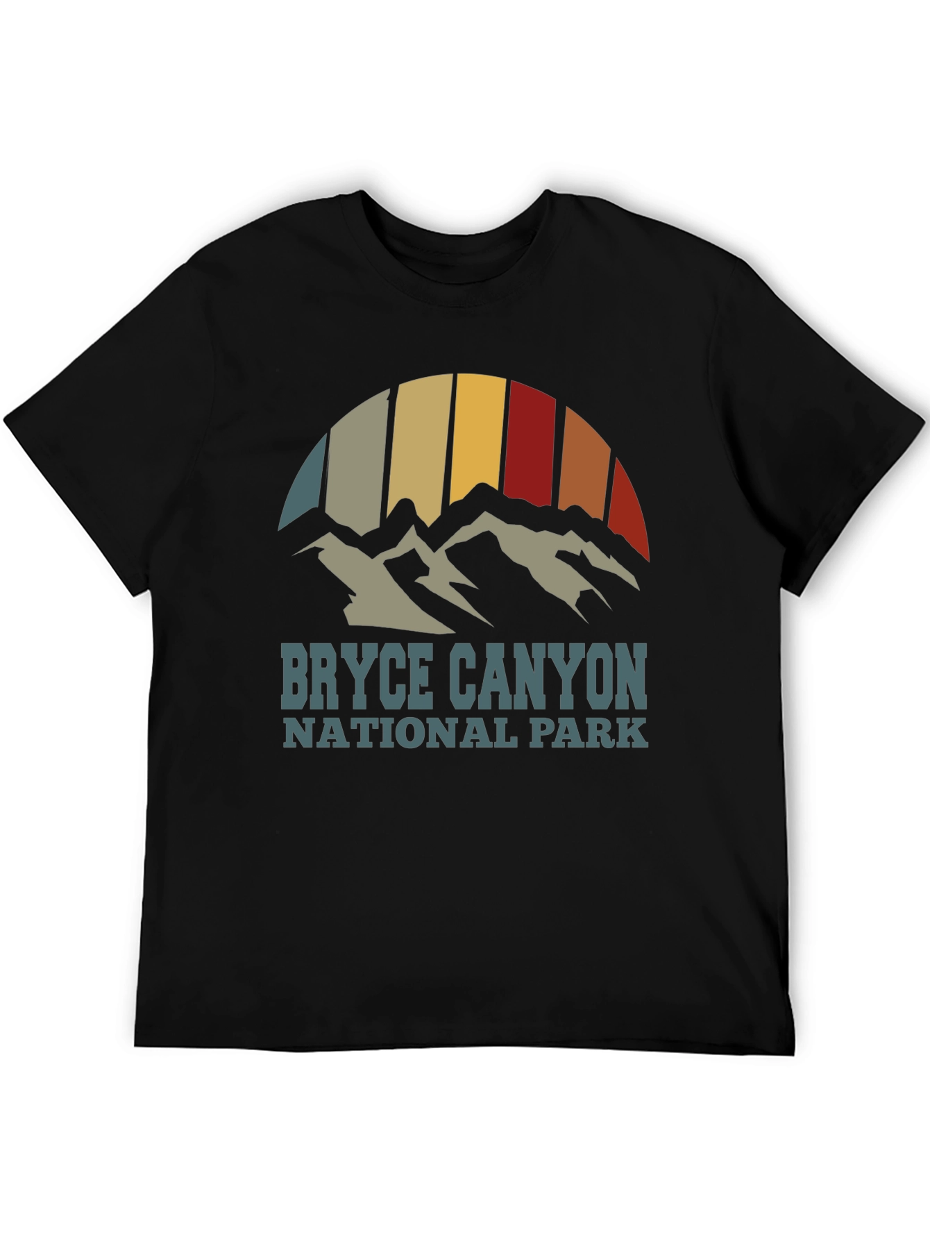 Black Bryce Canyon National Park Graphic T-Shirt view 5