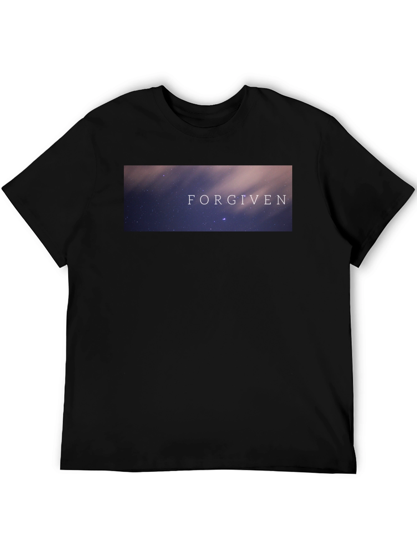 Black Forgiven Graphic Tee - Stylish & Comfortable Black T-Shirt view 5