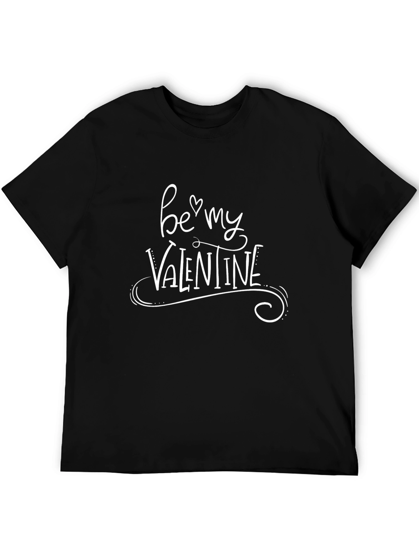 Black Be My Valentine Graphic T-Shirt view 5