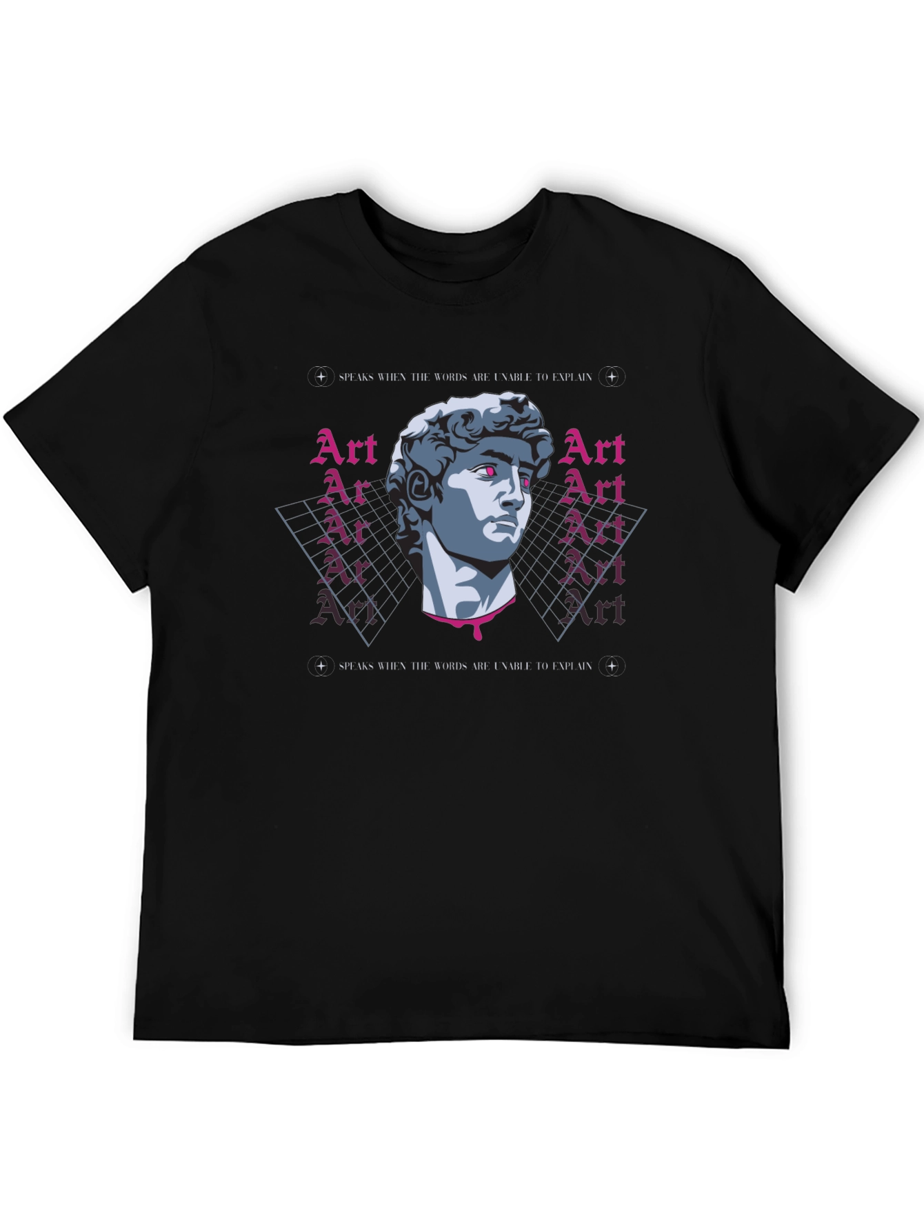 Black Art Speaks Graphic Tee - Stylish Unisex T-Shirt view 5