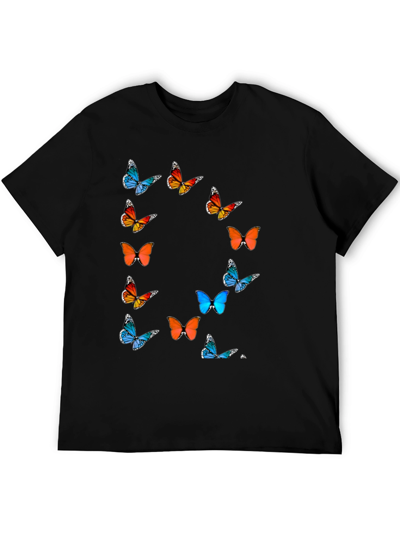 Black Butterfly Graphic T-Shirt - Stylish & Comfortable view 5