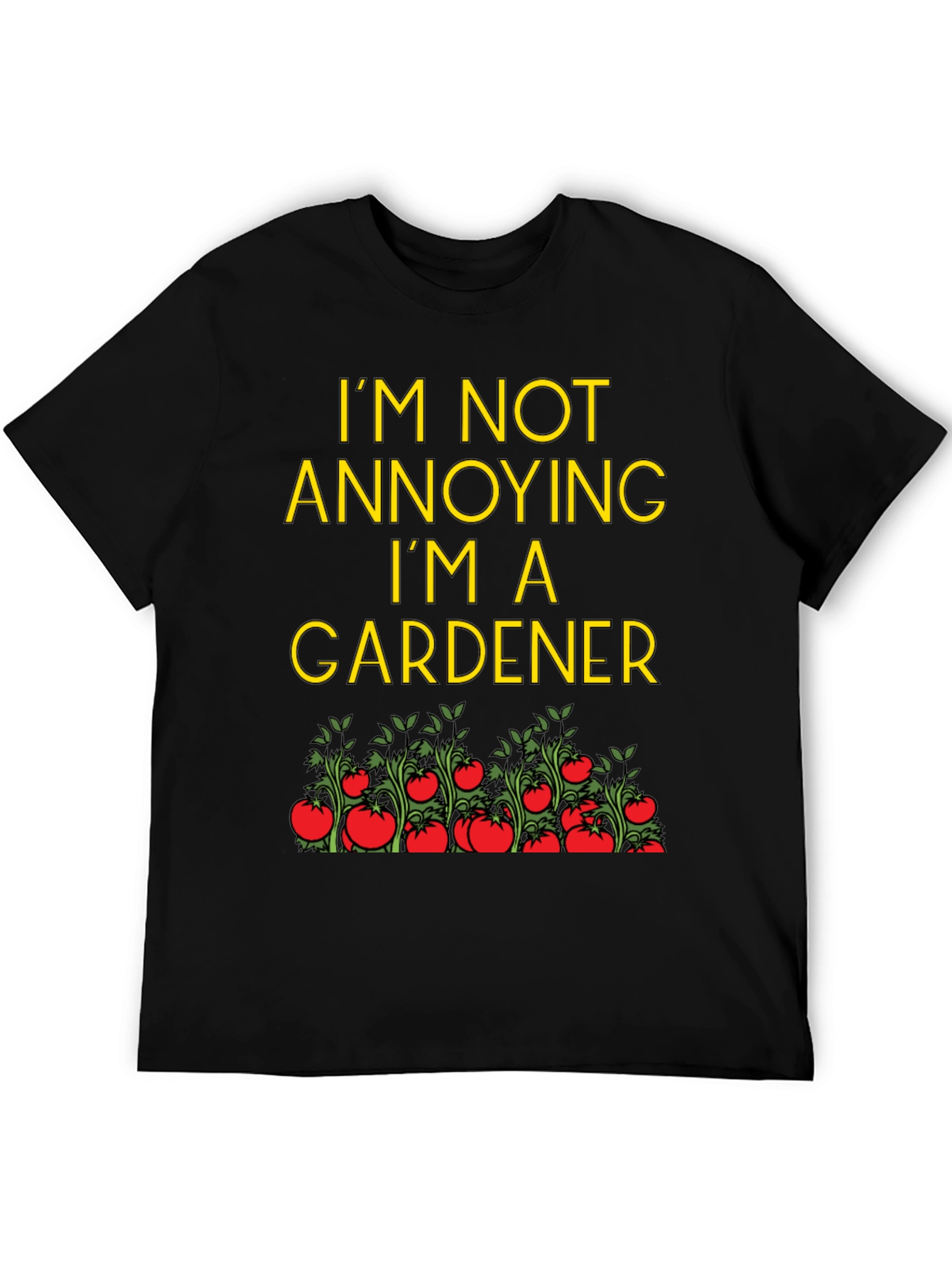 Black Gardener T-Shirt - Funny Gardening Tee view 5