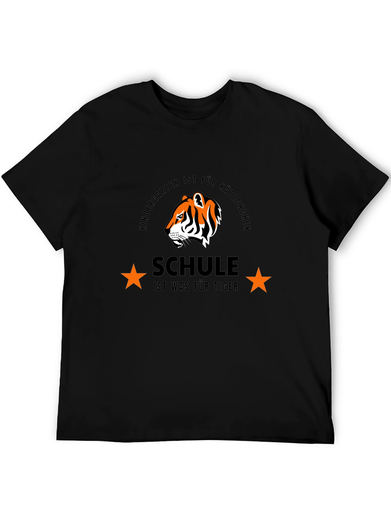 Black Kindergarten Tigers T-Shirt: School Graphic Tee view 5