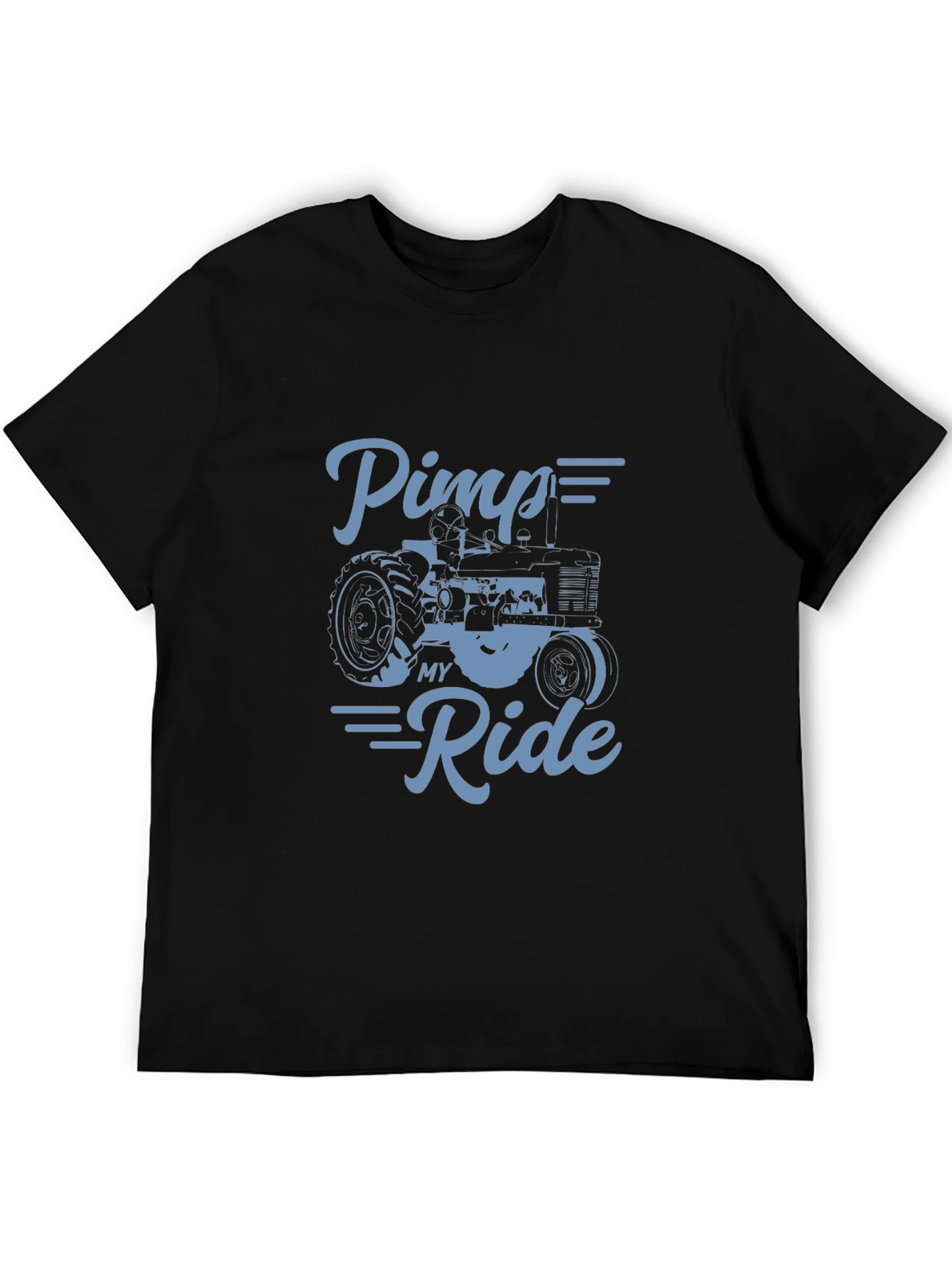 Black Pimp My Ride Tractor T-Shirt - Farm Life view 5