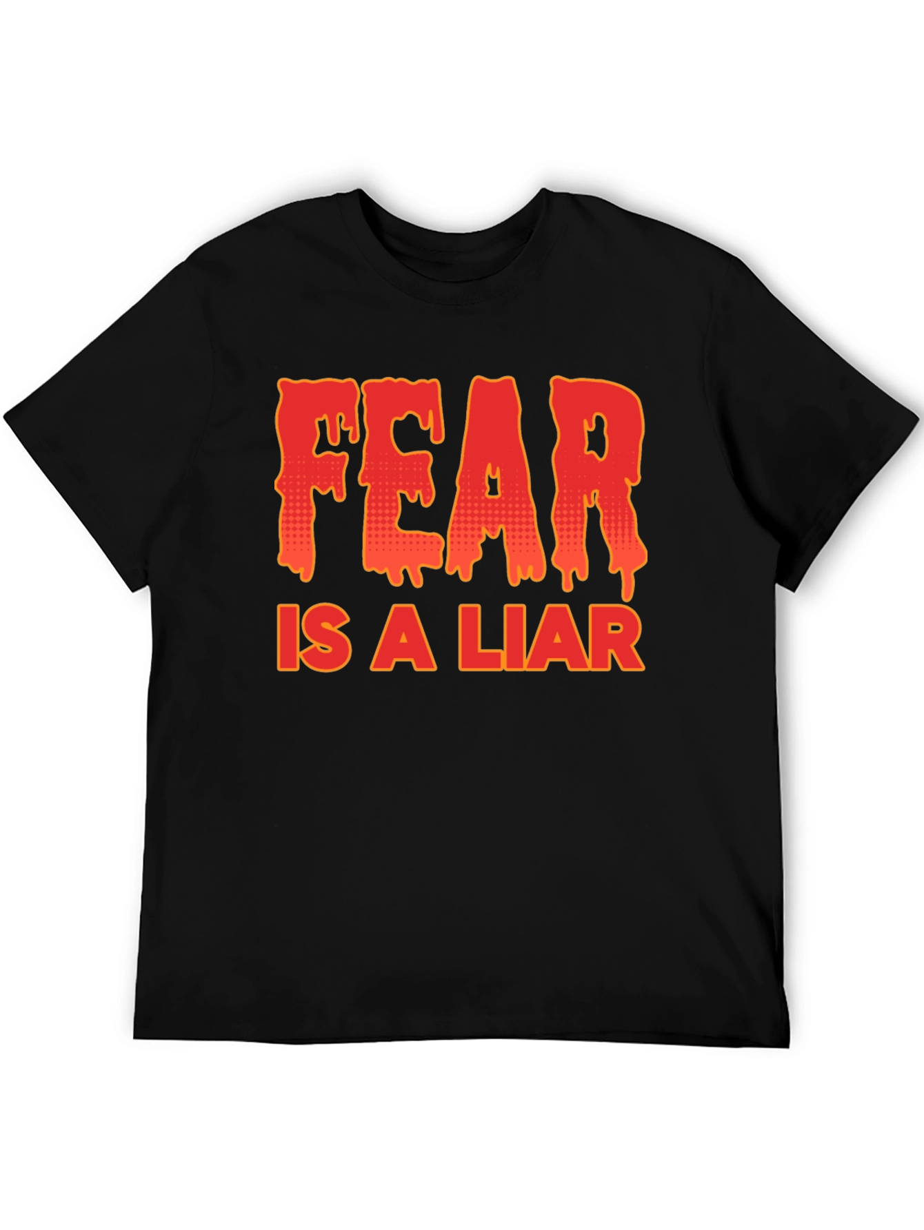 Black Fear is a Liar Graphic T-Shirt view 5