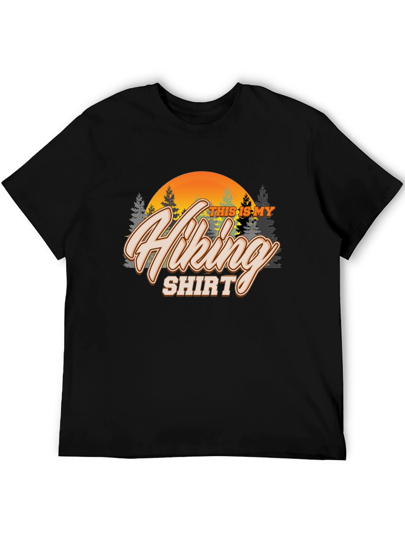 Black Hiking Shirt - Black T-Shirt for Outdoor Adventures view 5