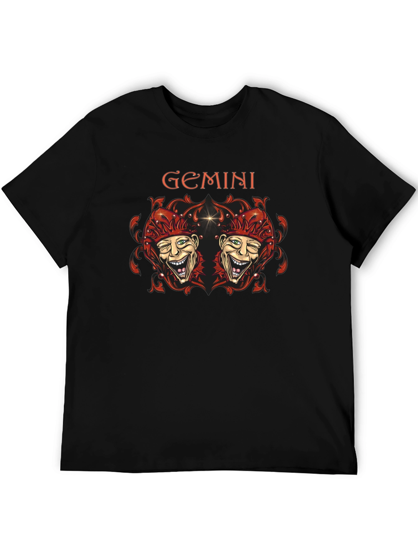 Gemini Twin Joker Graphic Tee - Black - 5