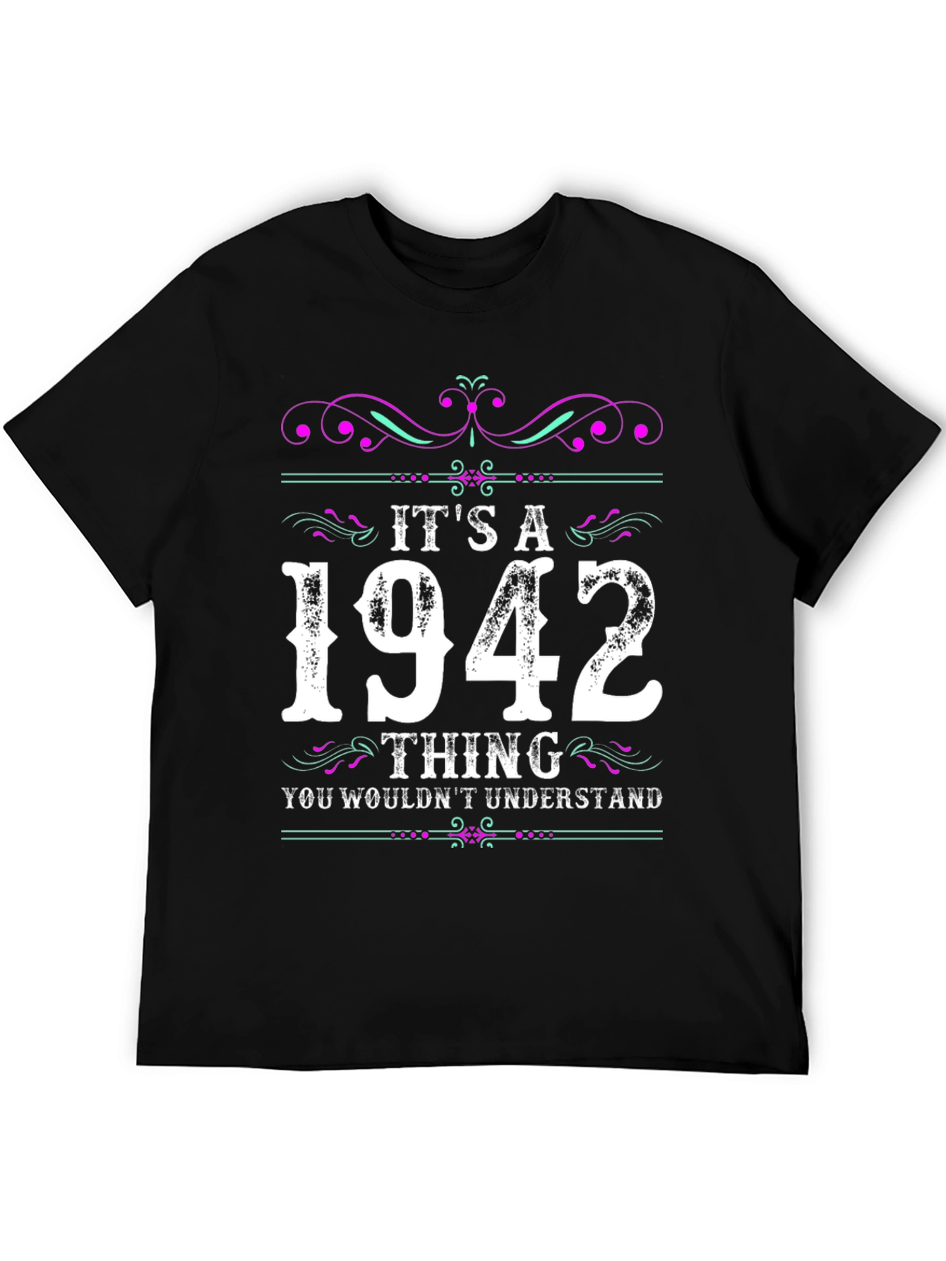 Black It's a 1942 Thing T-Shirt view 5