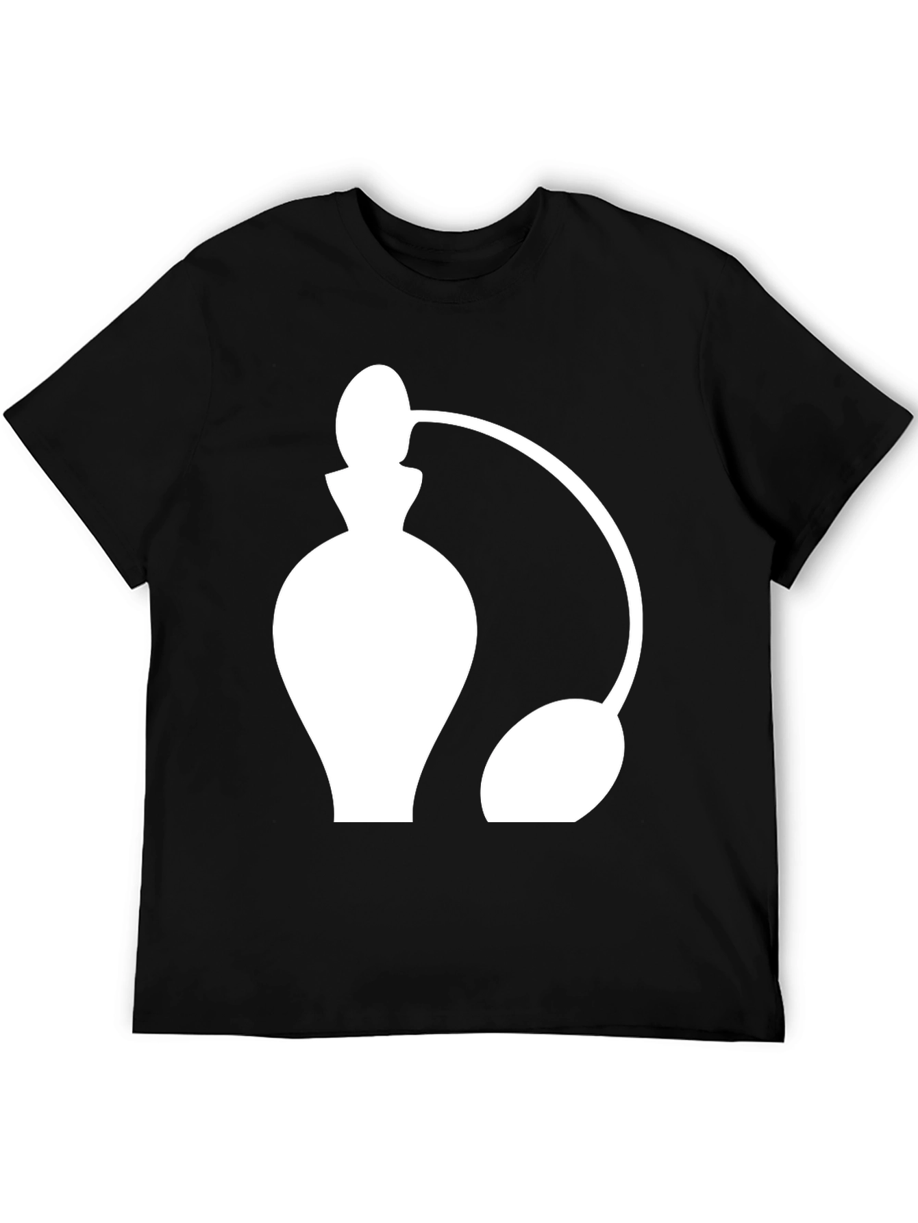 Black Perfume Atomizer Graphic Tee - Stylish Black T-Shirt view 5