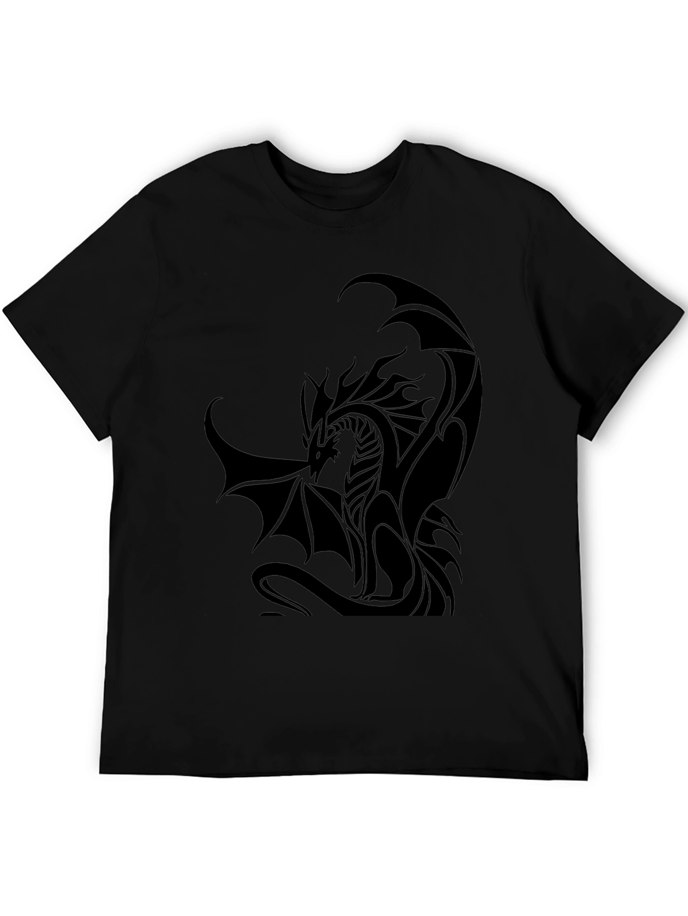 Black Dragon Graphic Black T-Shirt view 5