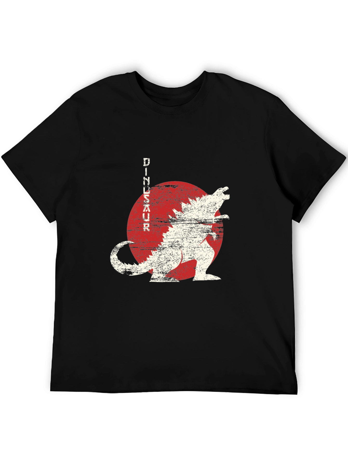 Black Dinosaur Graphic Tee - Japanese Style view 5