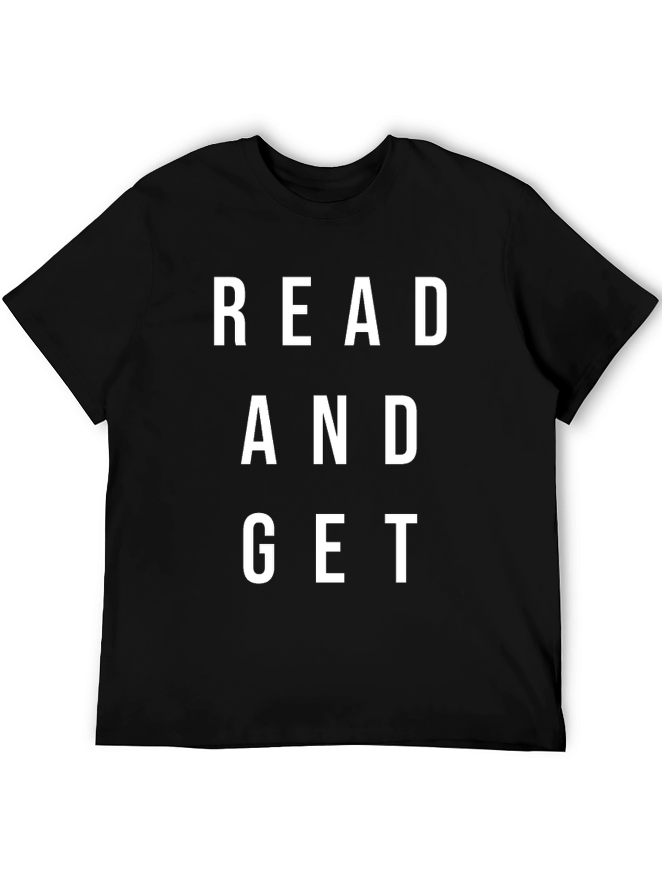 Black Read and Get Black Graphic Tee view 5