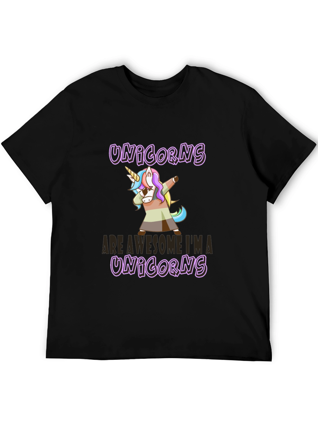 Black Unicorns Are Awesome I'm A Unicorns T-Shirt view 5