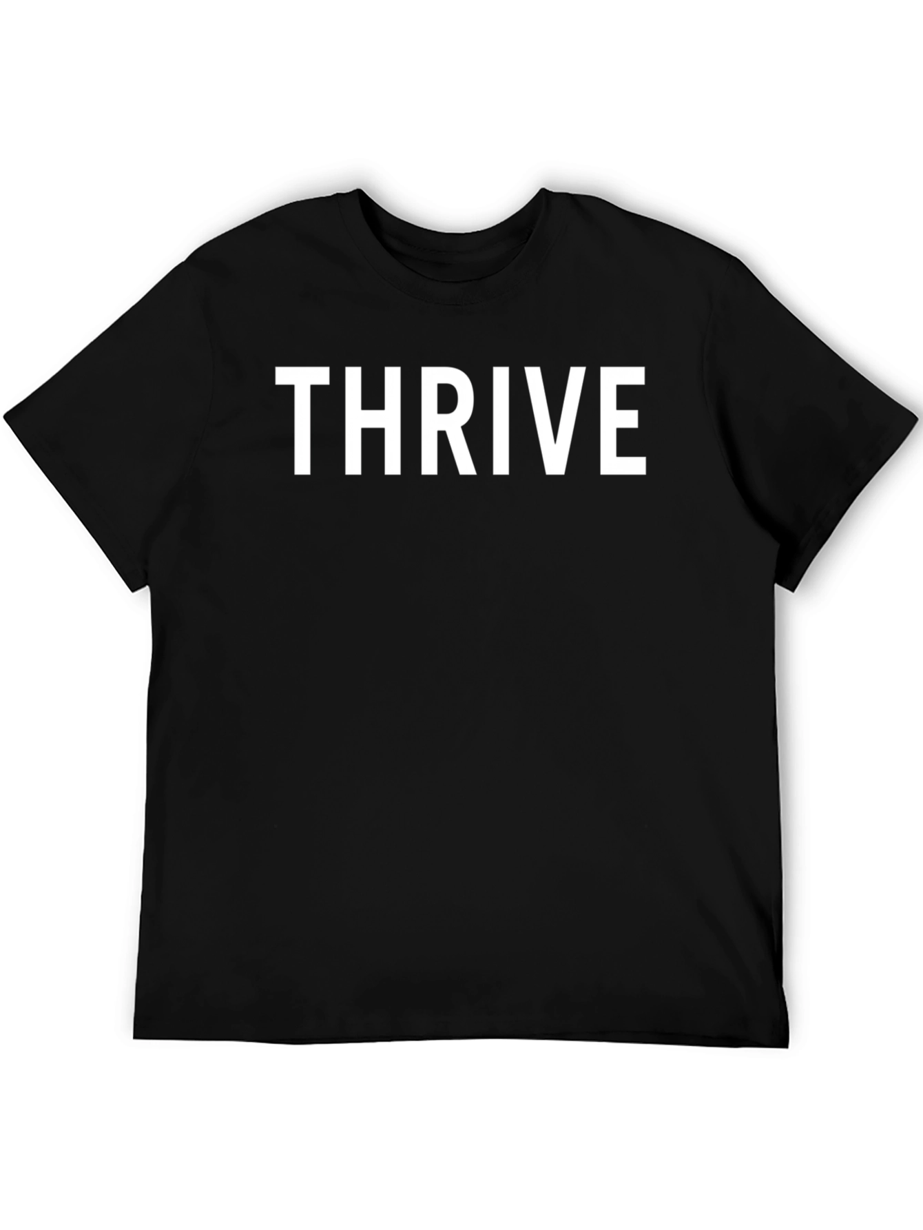 Black Thrive Black T-Shirt - Motivational Tee view 5