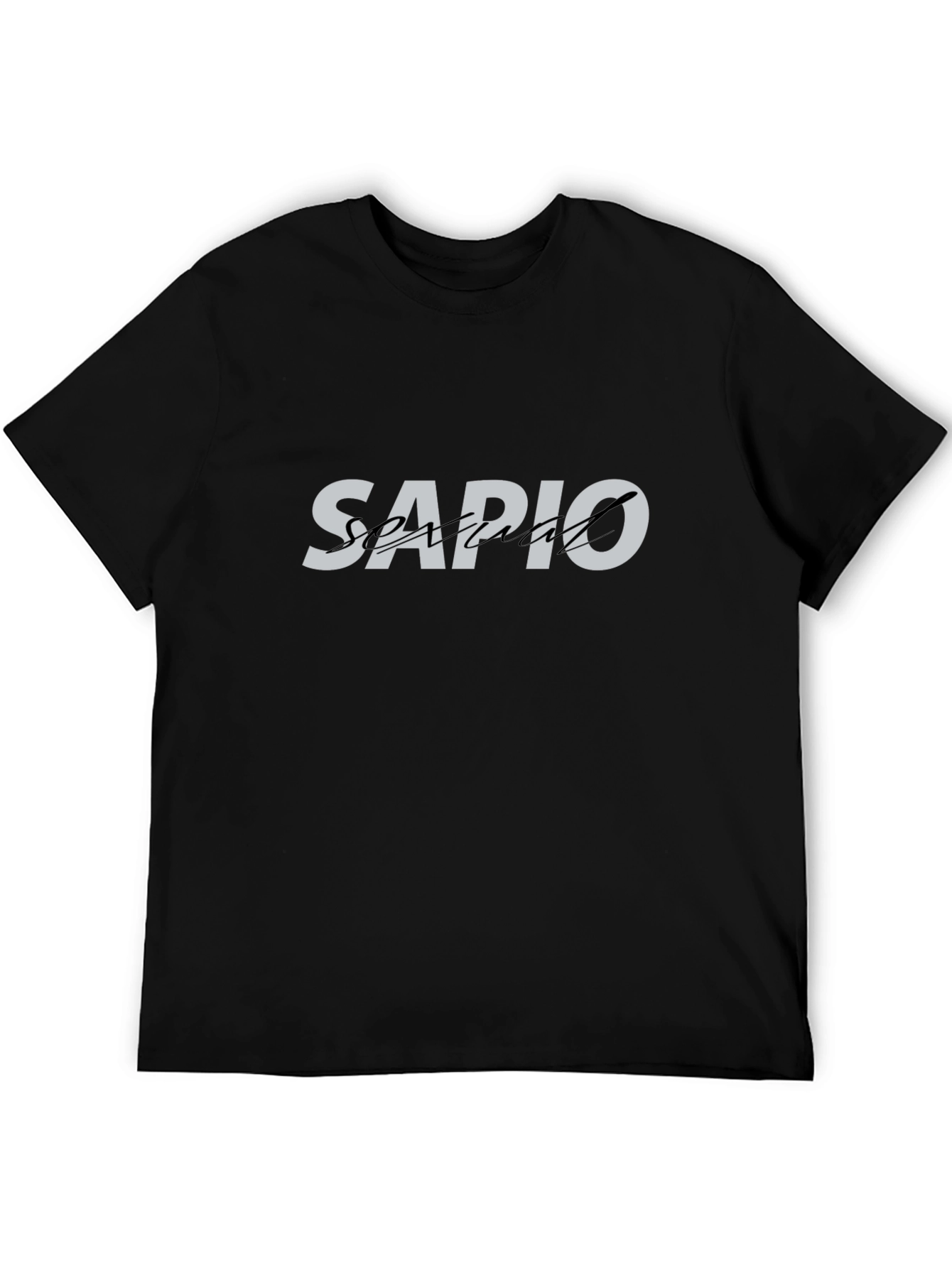 Black Sapio Spartan Black Graphic T-Shirt - Trendy Casual Wear view 5