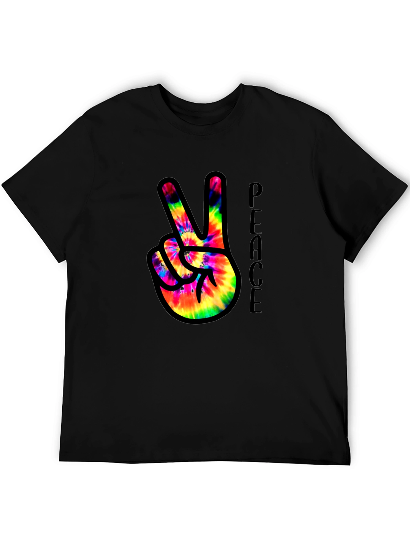 Peace Sign Tie-Dye T-Shirt - 5