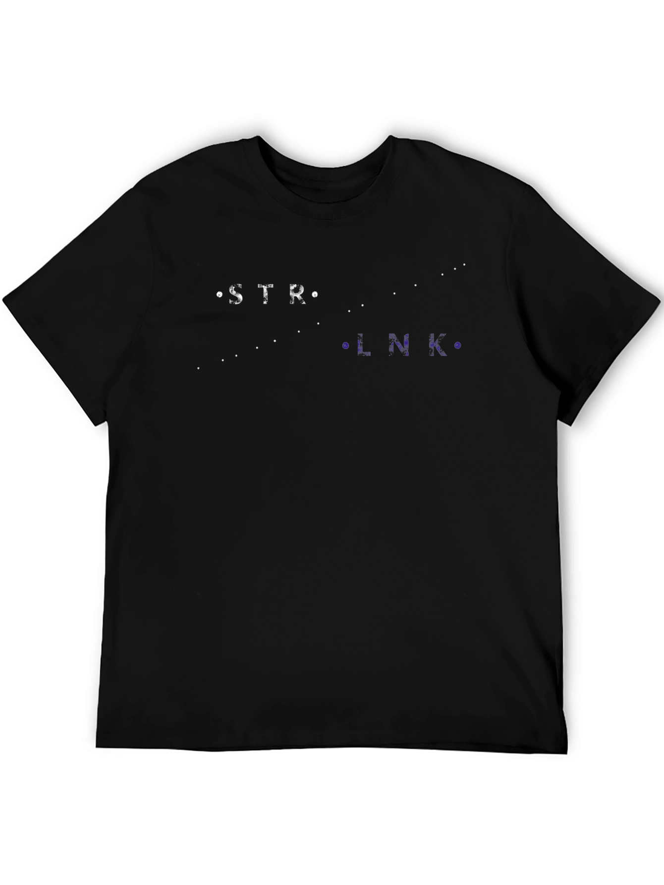 Black Strong Link Constellation Graphic Tee - Soft Cotton view 5
