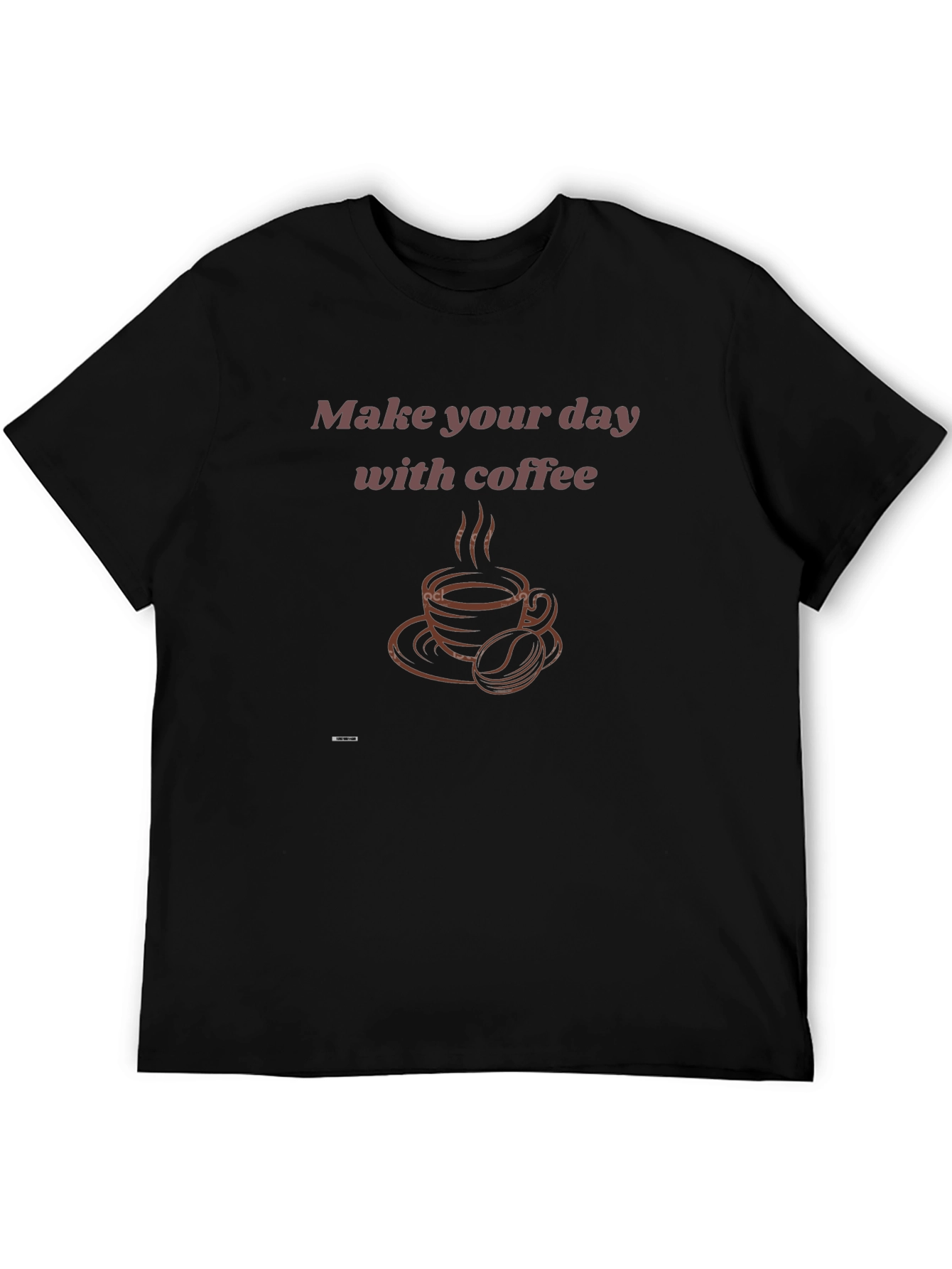 Black Coffee Lover T-Shirt - Make Your Day view 5