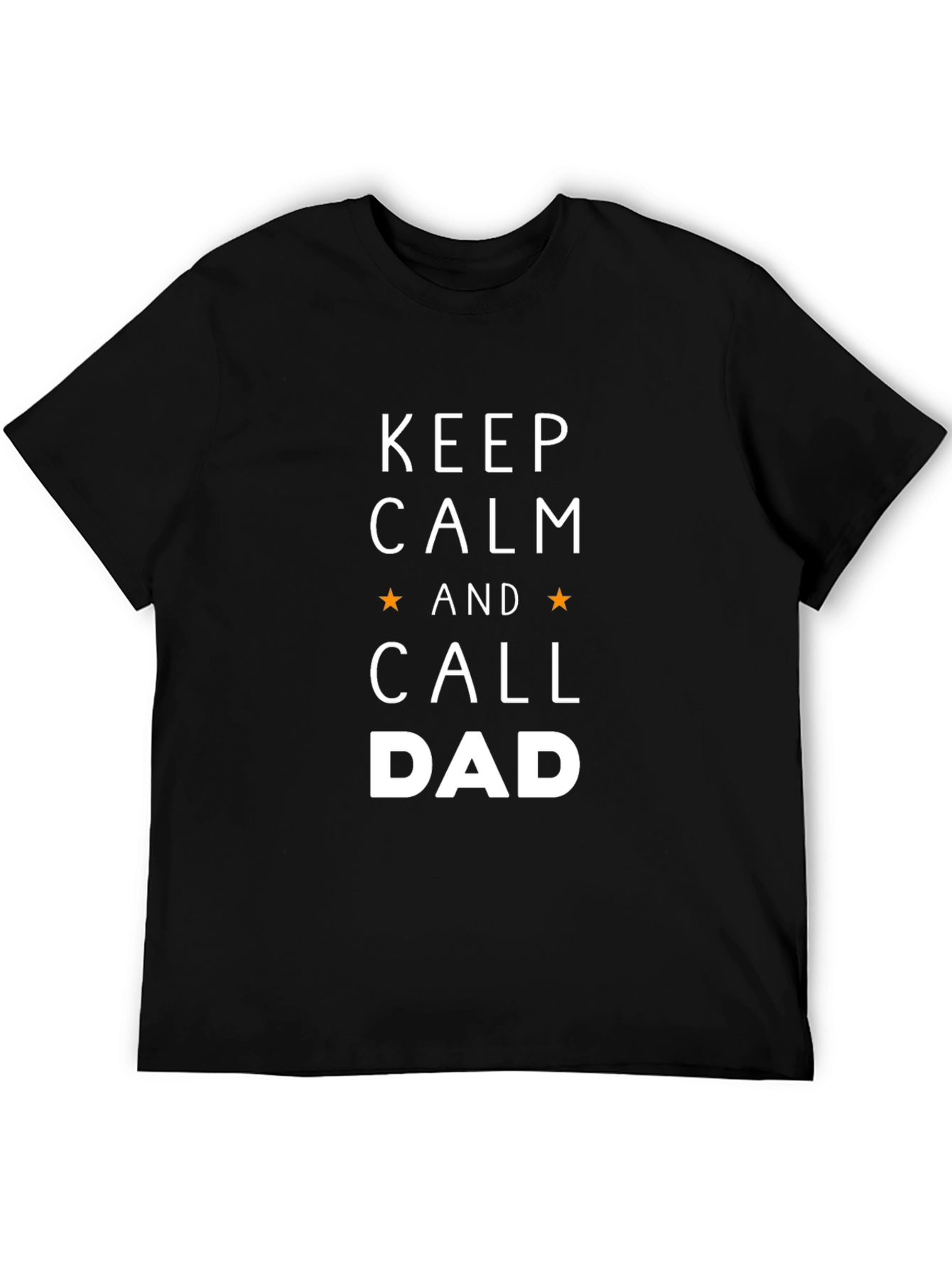 Black Keep Calm and Call Dad T-Shirt view 5