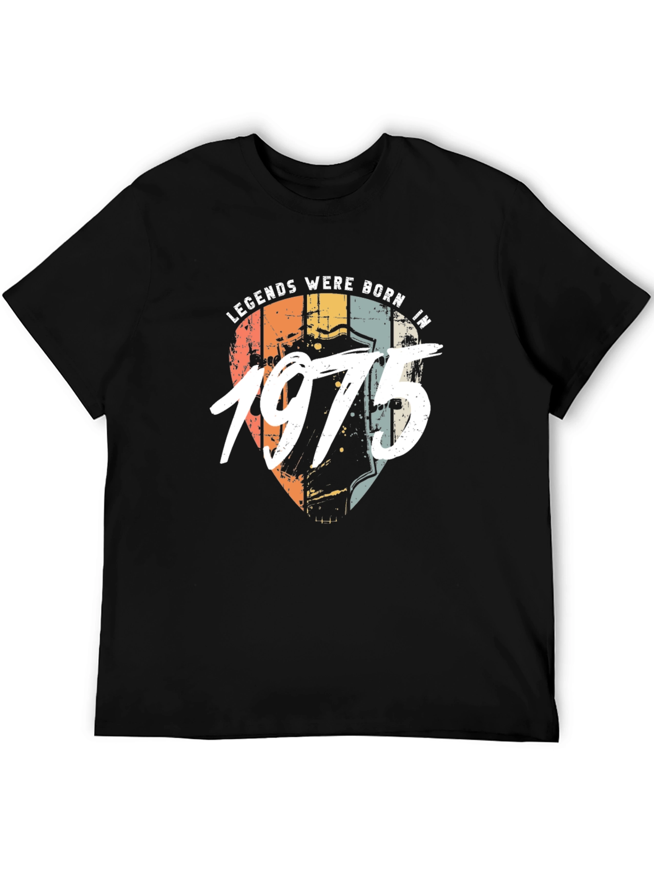 Black Legends Born in 1975 T-Shirt view 5