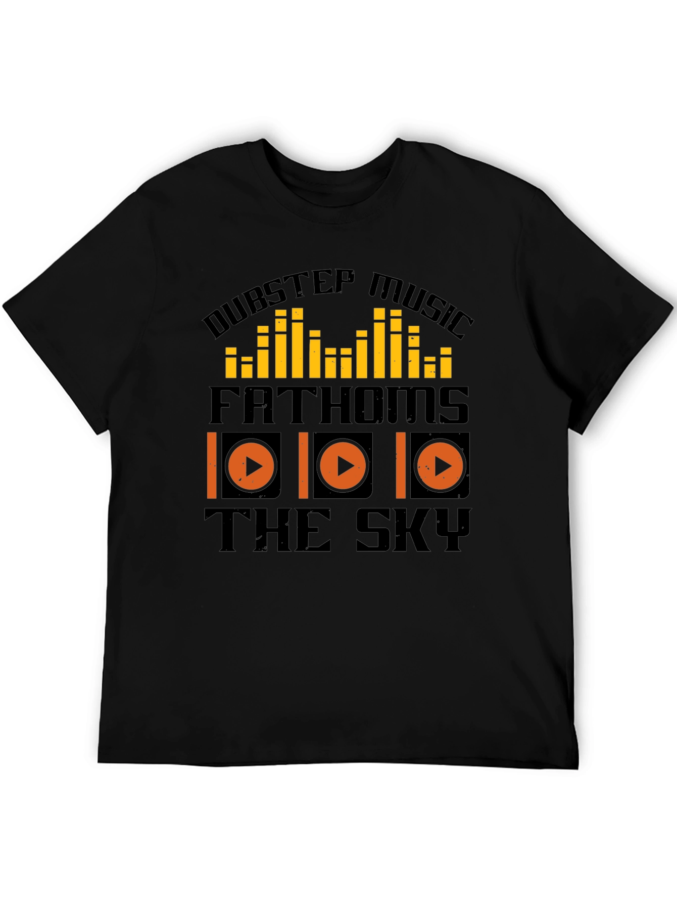 Black Dubstep Music T-Shirt - Fathoms The Sky view 5