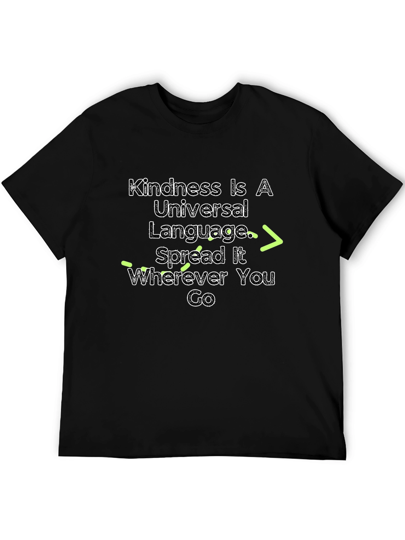 Black Kindness Is A Universal Language T-Shirt view 5