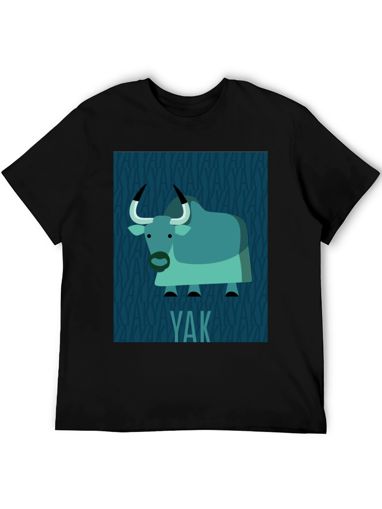Black Yak Graphic Print T-Shirt - Black view 5
