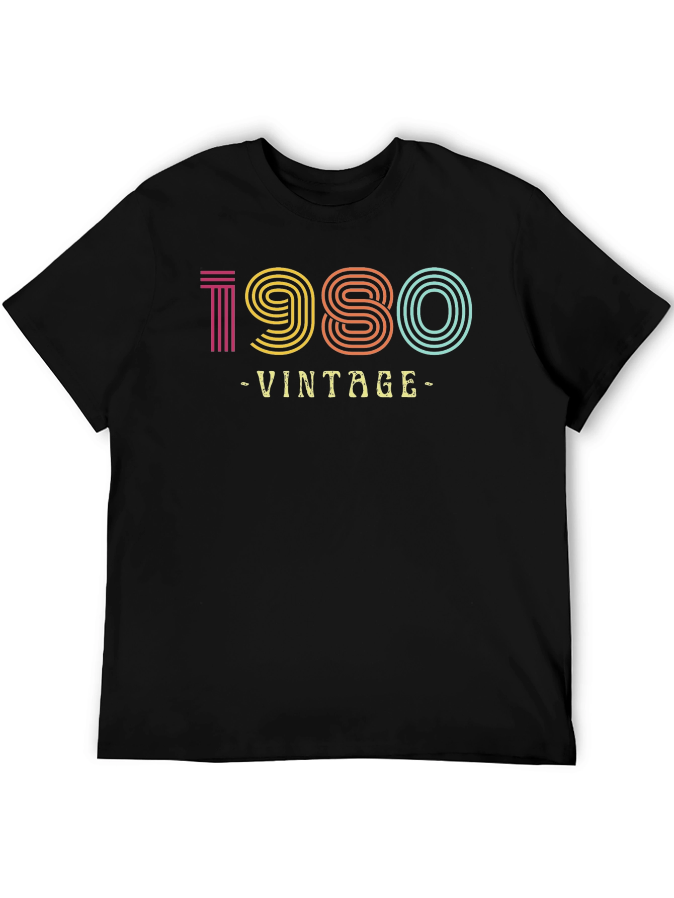 Black Vintage 1980 Graphic Tee view 5