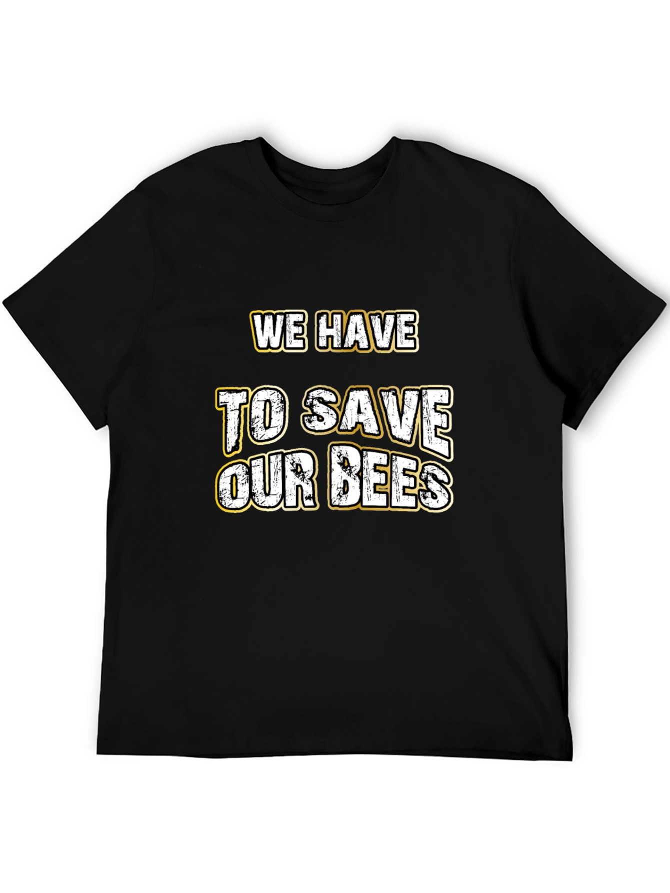 Black Save Our Bees Graphic Tee view 5