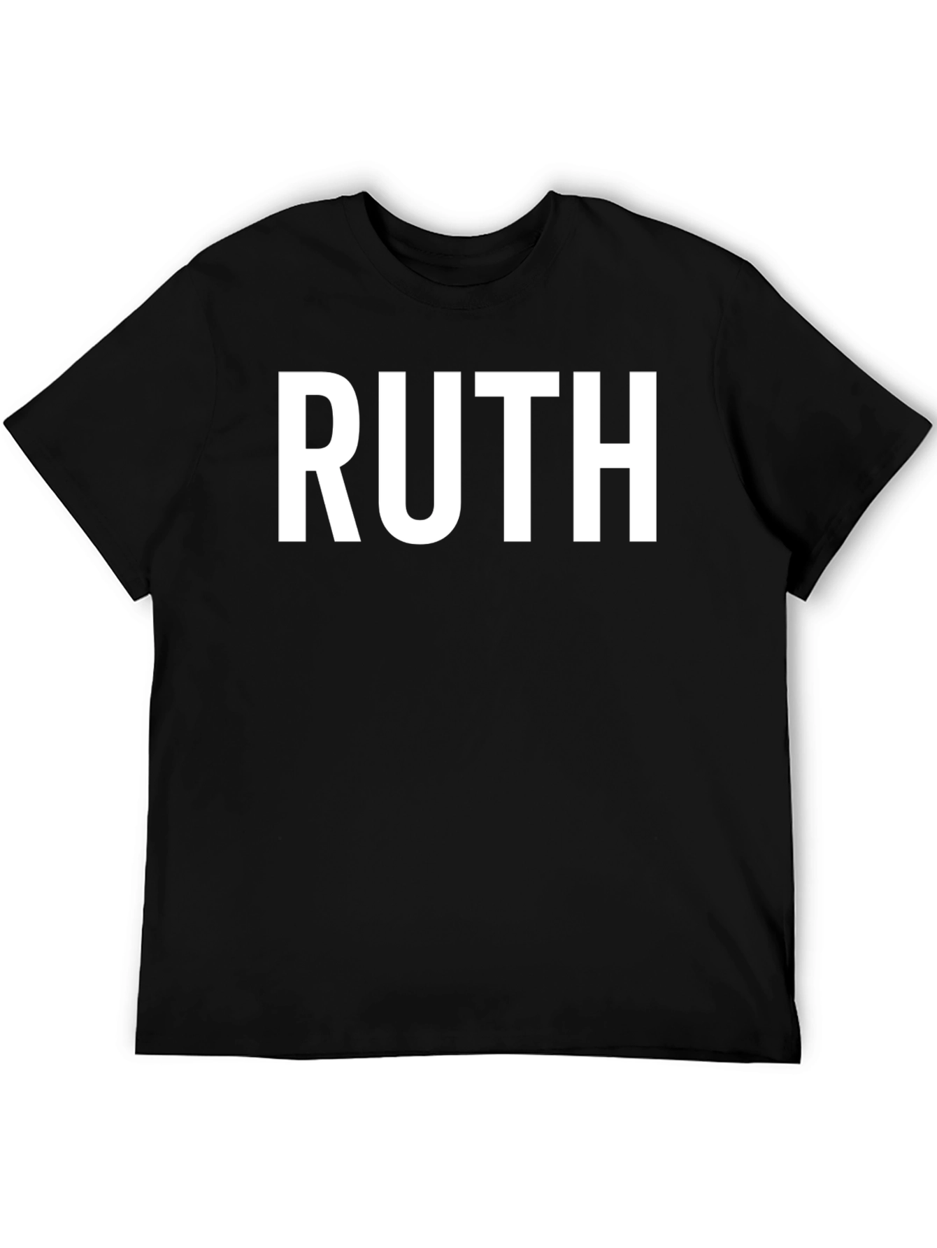 Black RUTH Graphic Tee - Bold Statement T-Shirt view 5