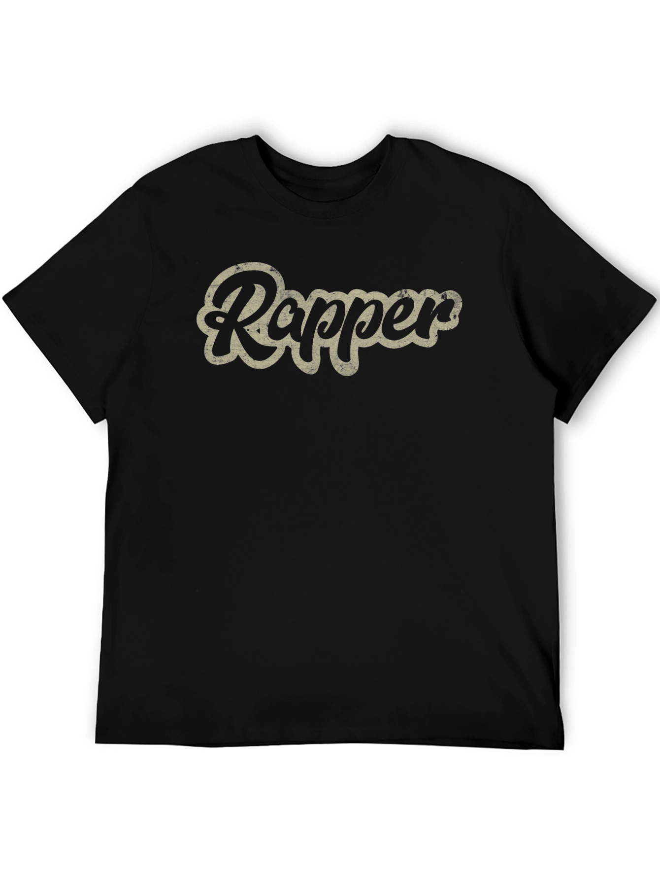 Black Rapper Graphic Tee - Vintage Style Comfort view 5