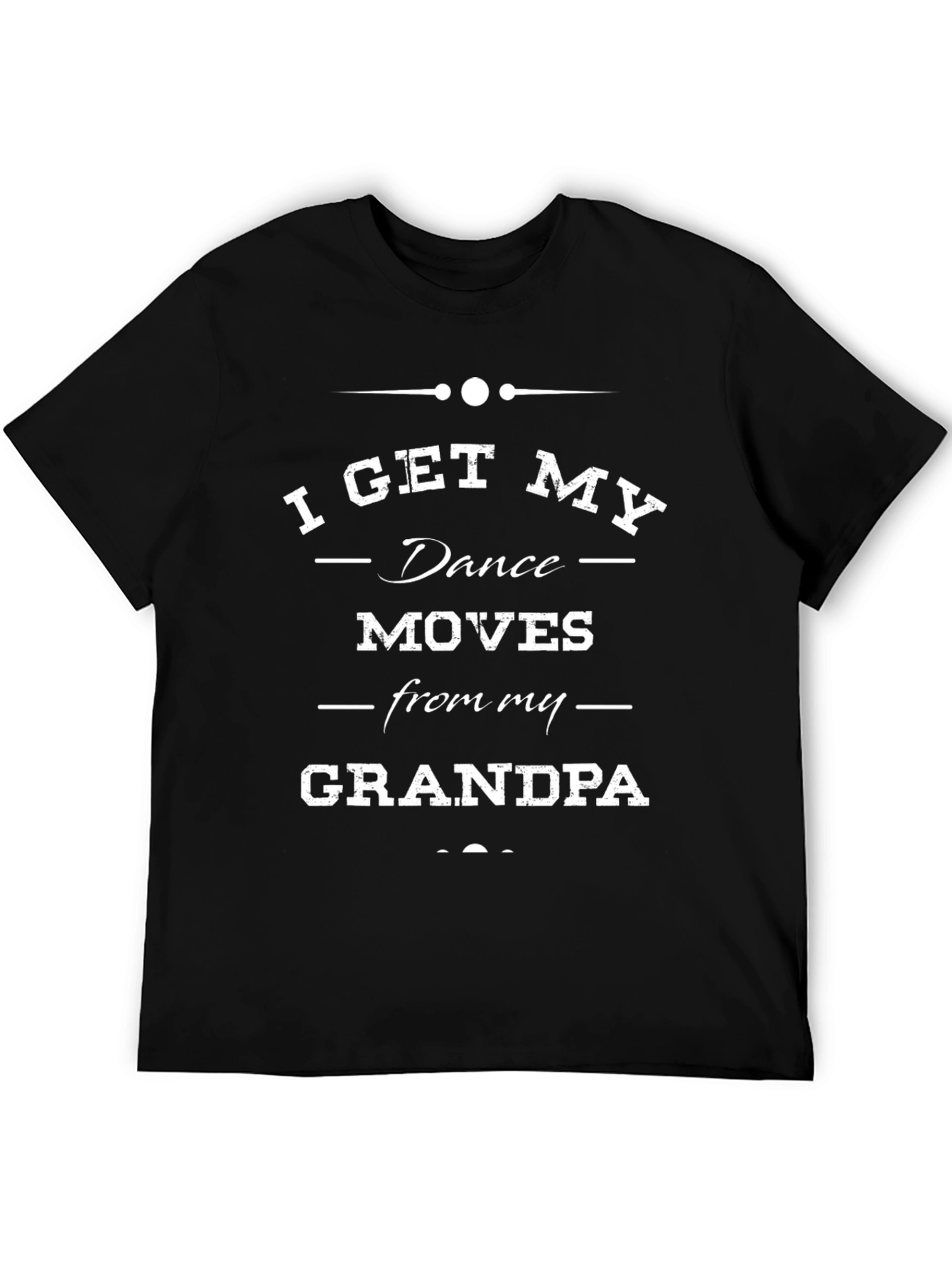Black Funny Dance Moves Grandpa T-Shirt view 5