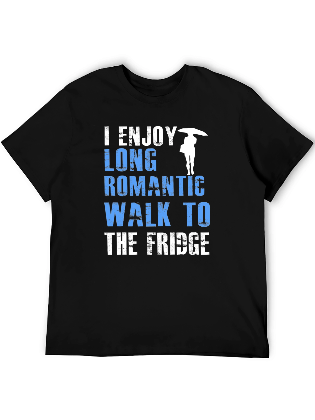 Black Humorous "Fridge Walk" Graphic Tee view 5