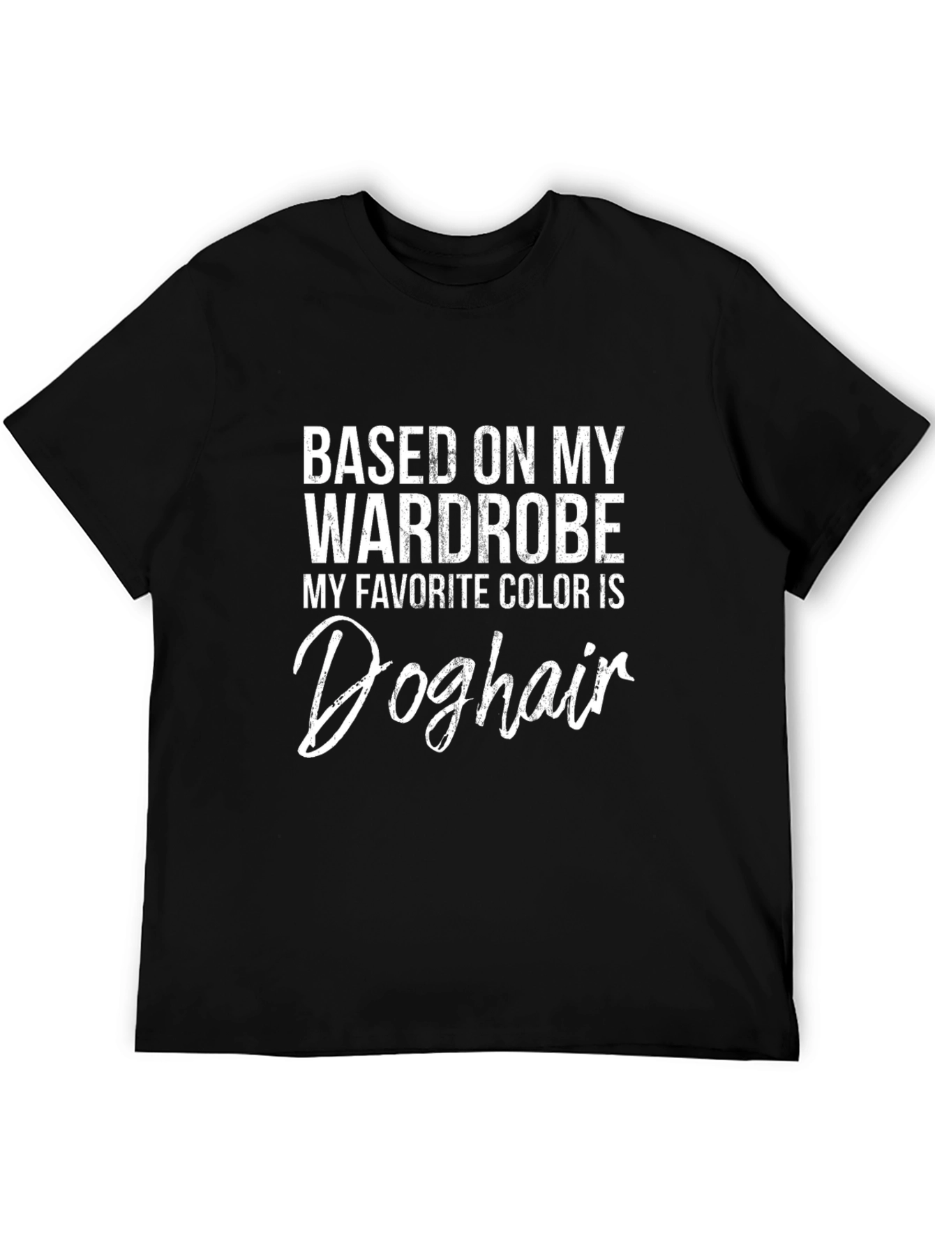 Black Dog Hair Graphic Tee - Funny Pet Lover T-Shirt view 5