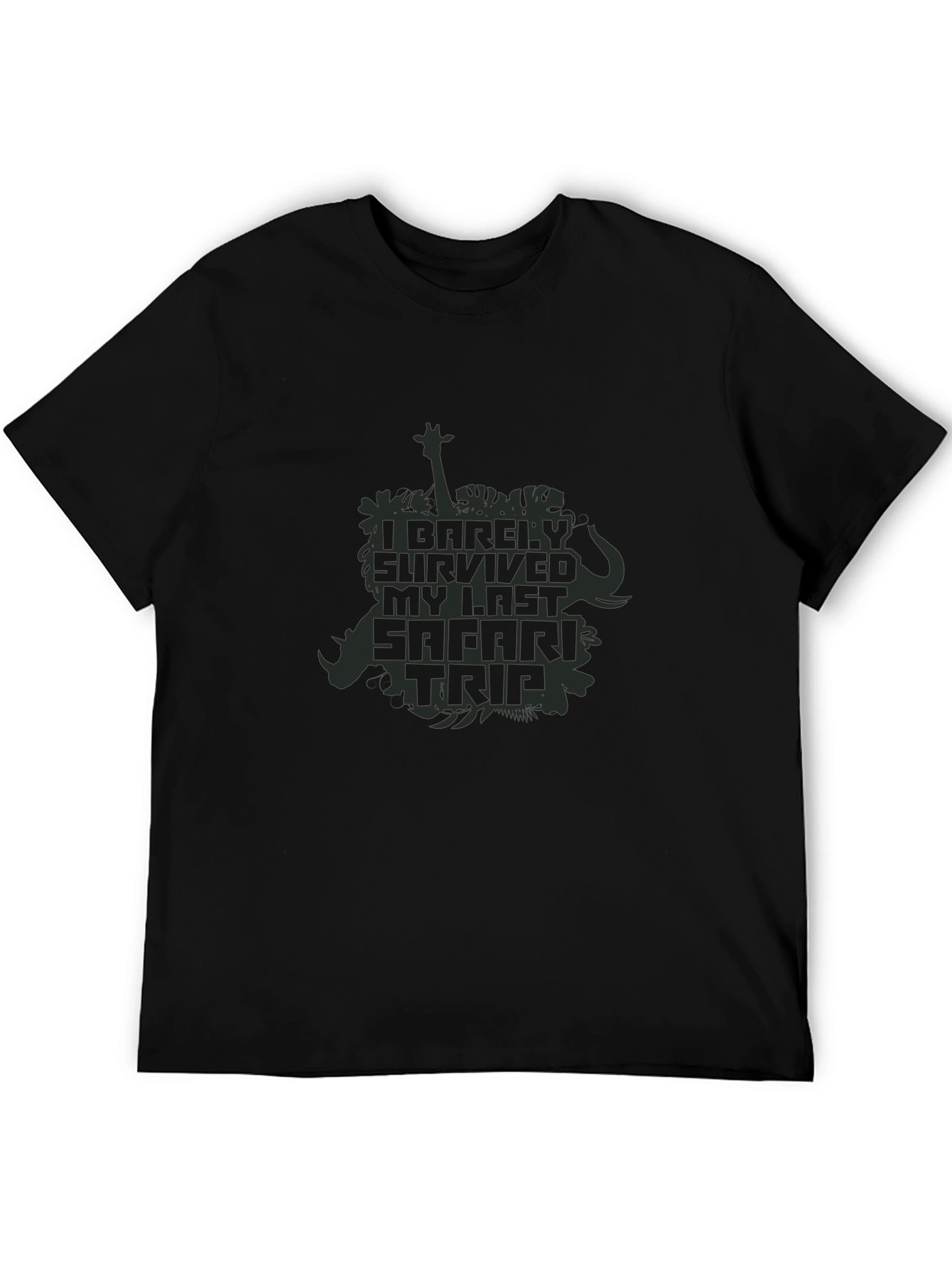 Black Safari Trip Survivor T-Shirt view 5