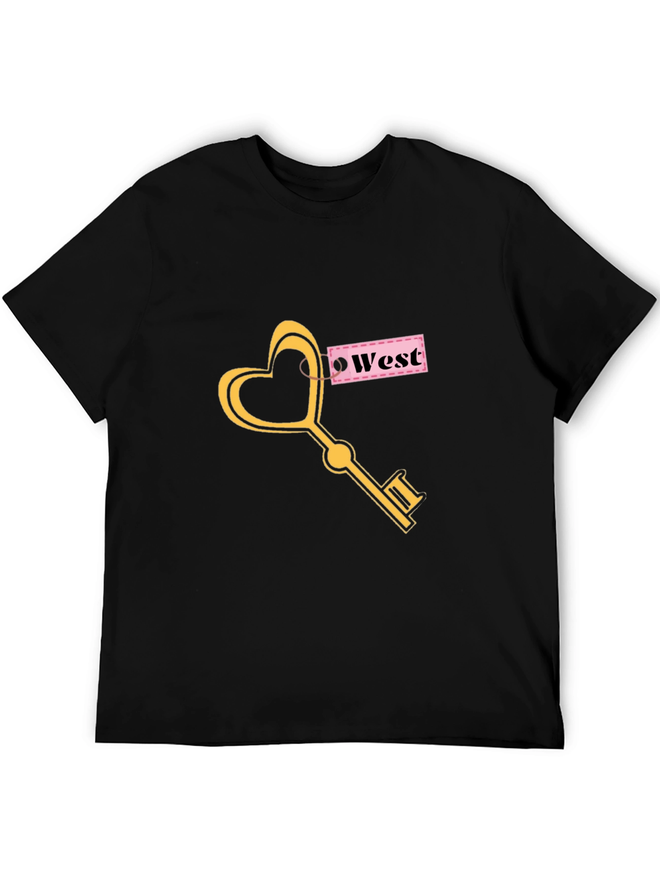 Black Heart Key West Graphic T-Shirt - Stylish Unisex Tee view 5