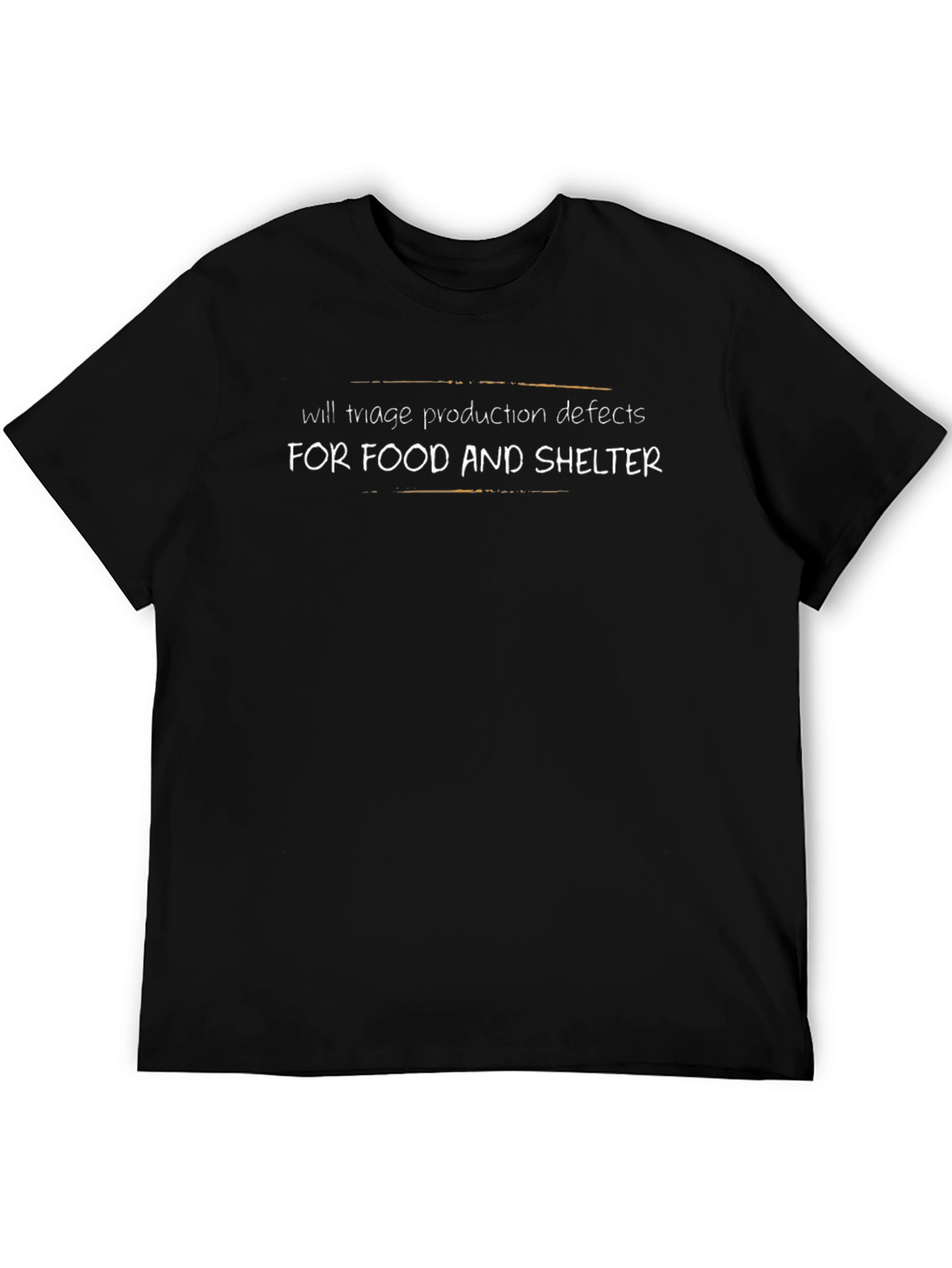 Black Will Triage For Food & Shelter T-Shirt view 5
