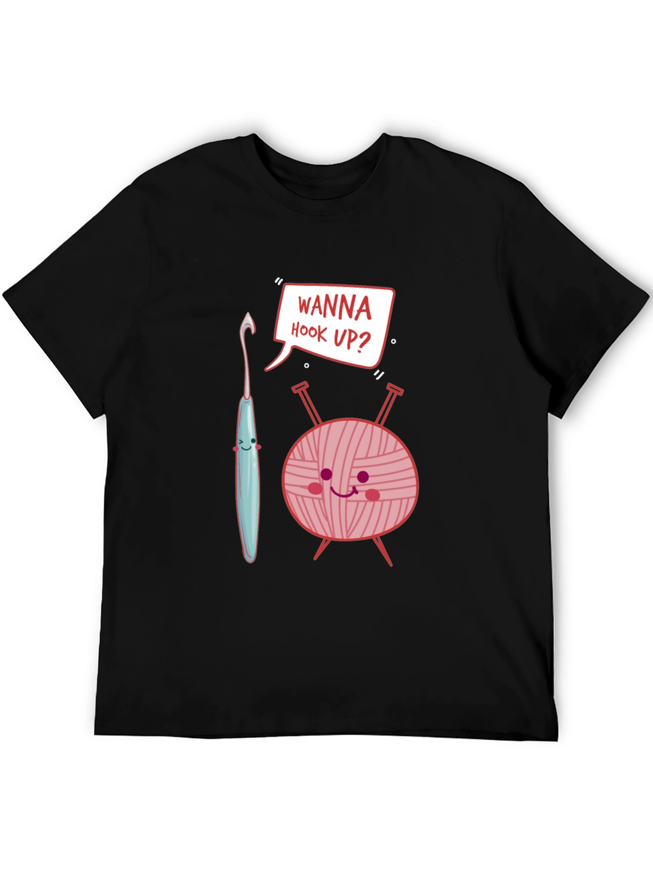 Black Wanna Hook Up Crochet T-Shirt view 5