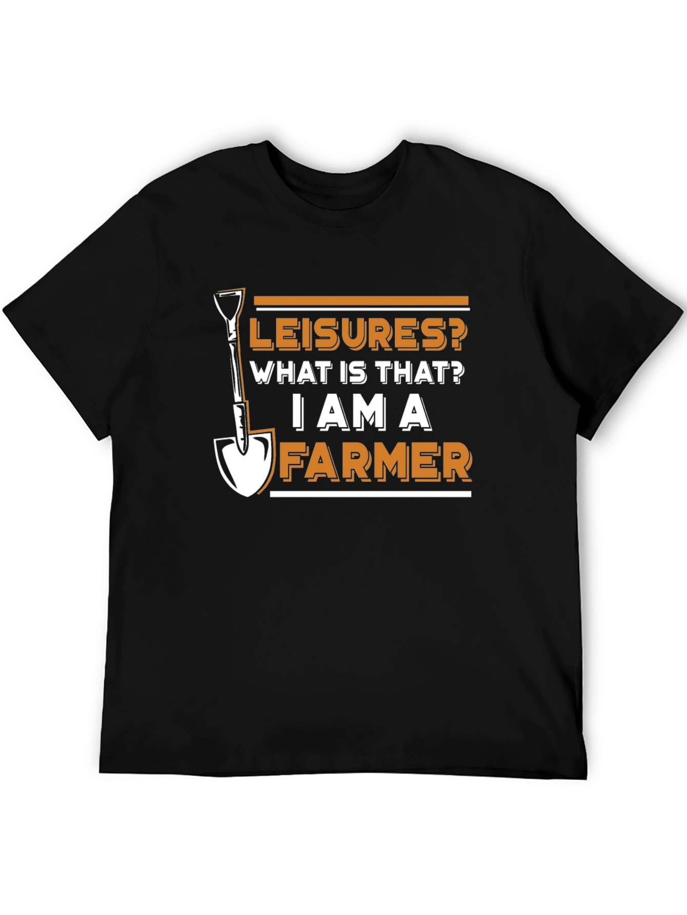 Black Leisures? I Am A Farmer Graphic T-Shirt view 5