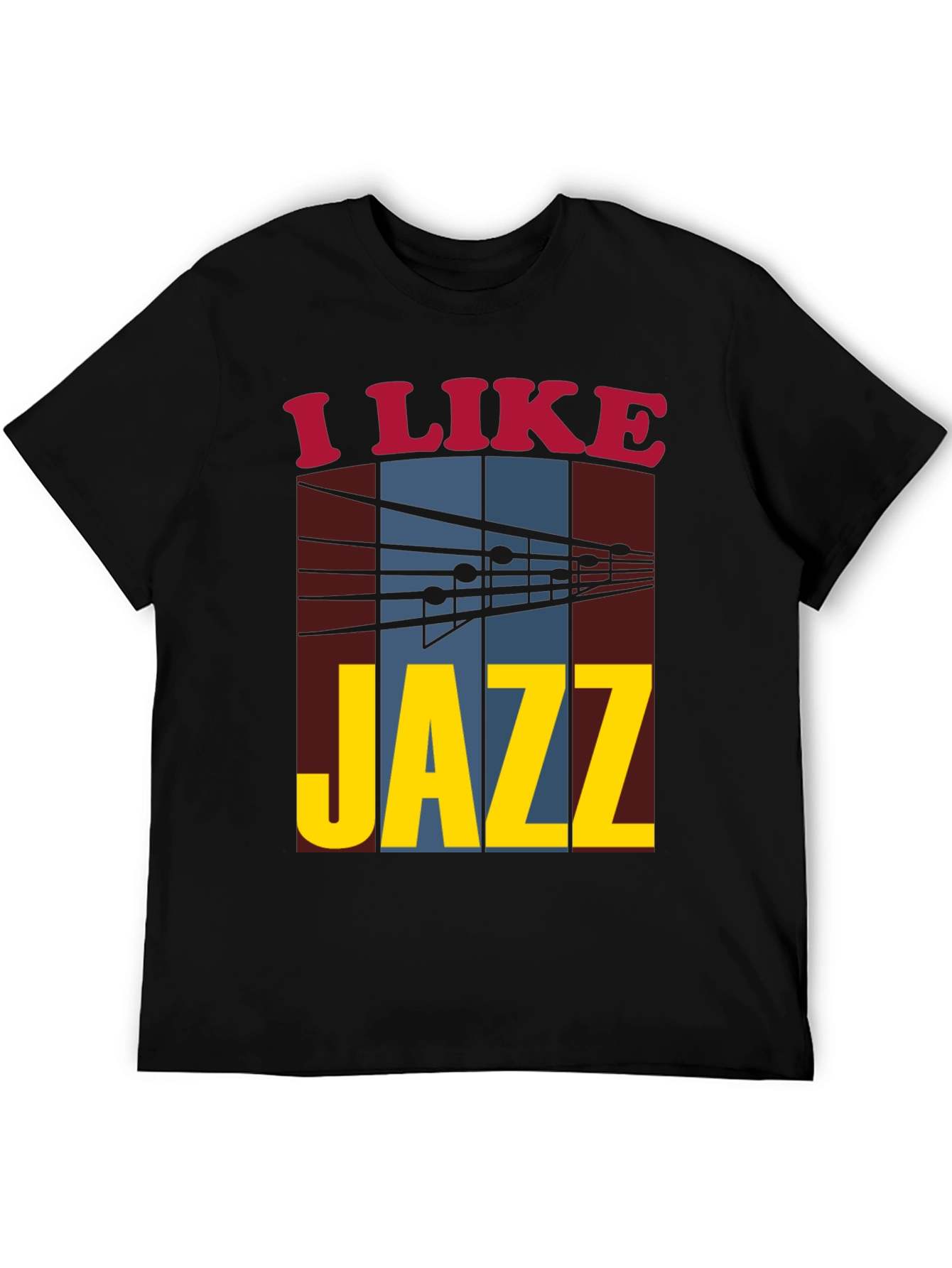 Black I Like Jazz Graphic Tee view 5