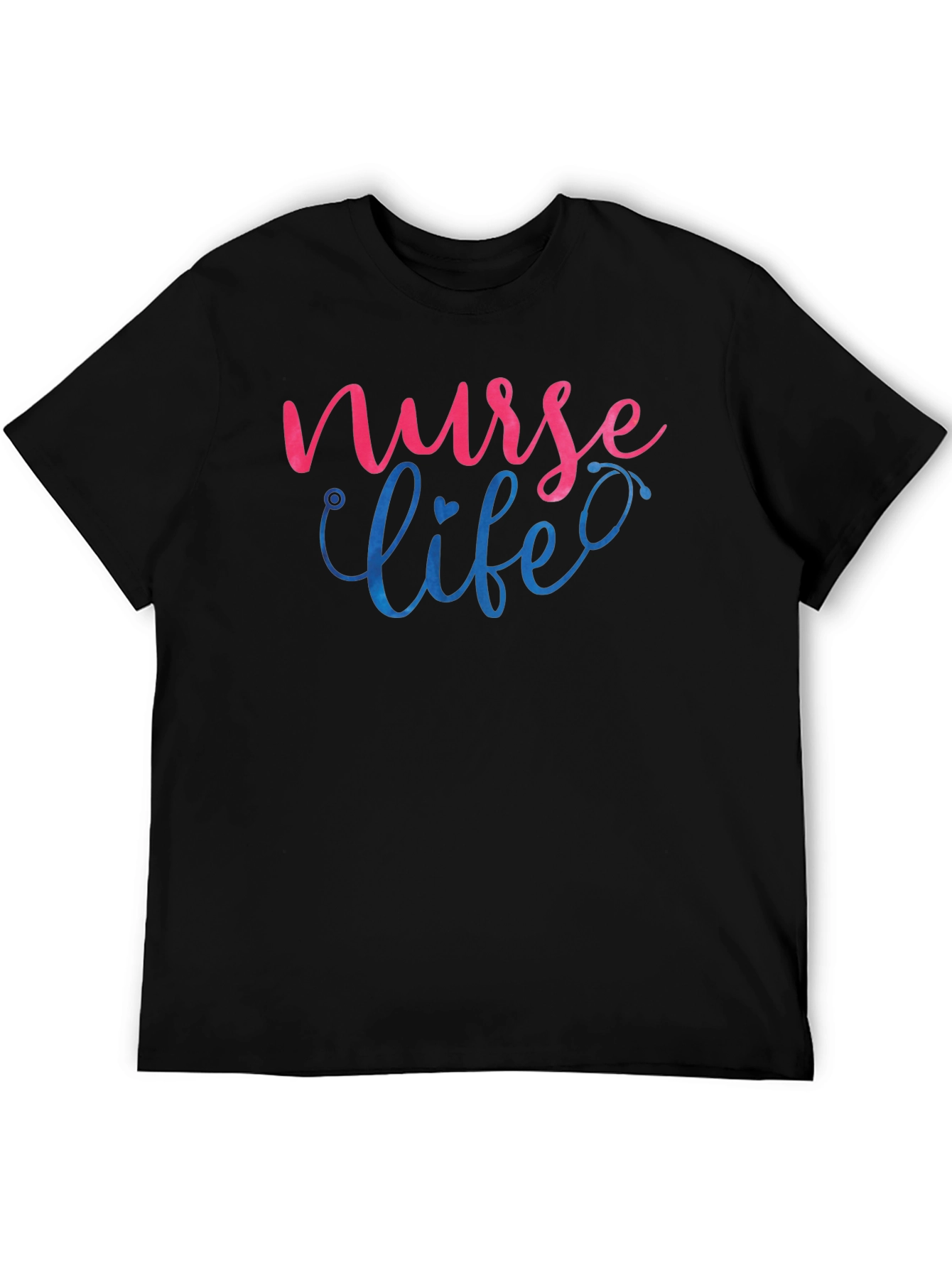 Black Nurse Life Graphic Tee - Black view 5