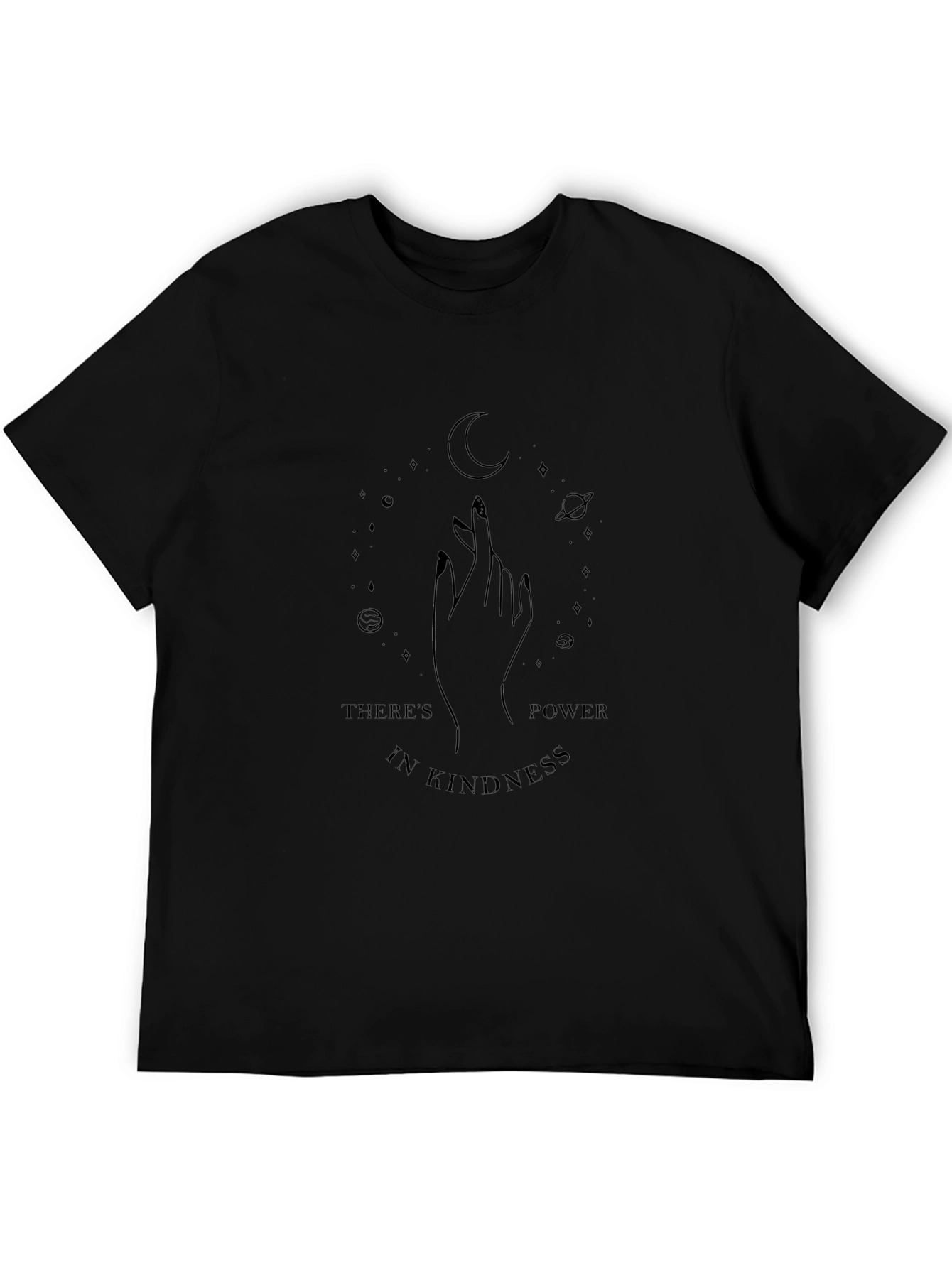 Black Kindness Power Graphic Black Tee view 5