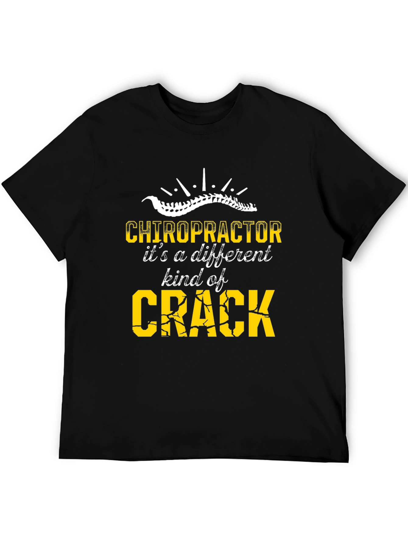Black Chiropractor 'Different Kind of Crack' Graphic Tee view 5