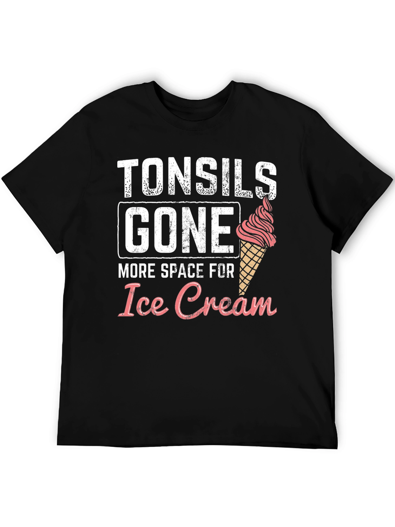 Black Tonsils Gone - Ice Cream T-Shirt view 5