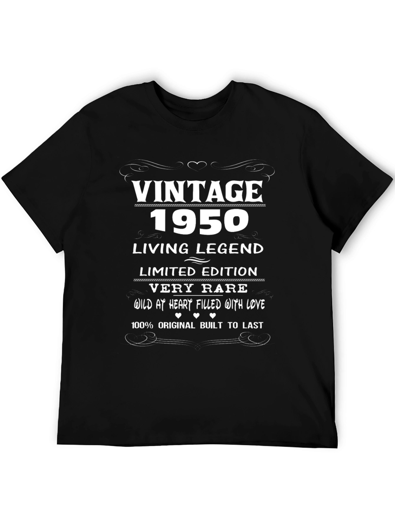 Black Vintage 1950 Living Legend T-Shirt view 5
